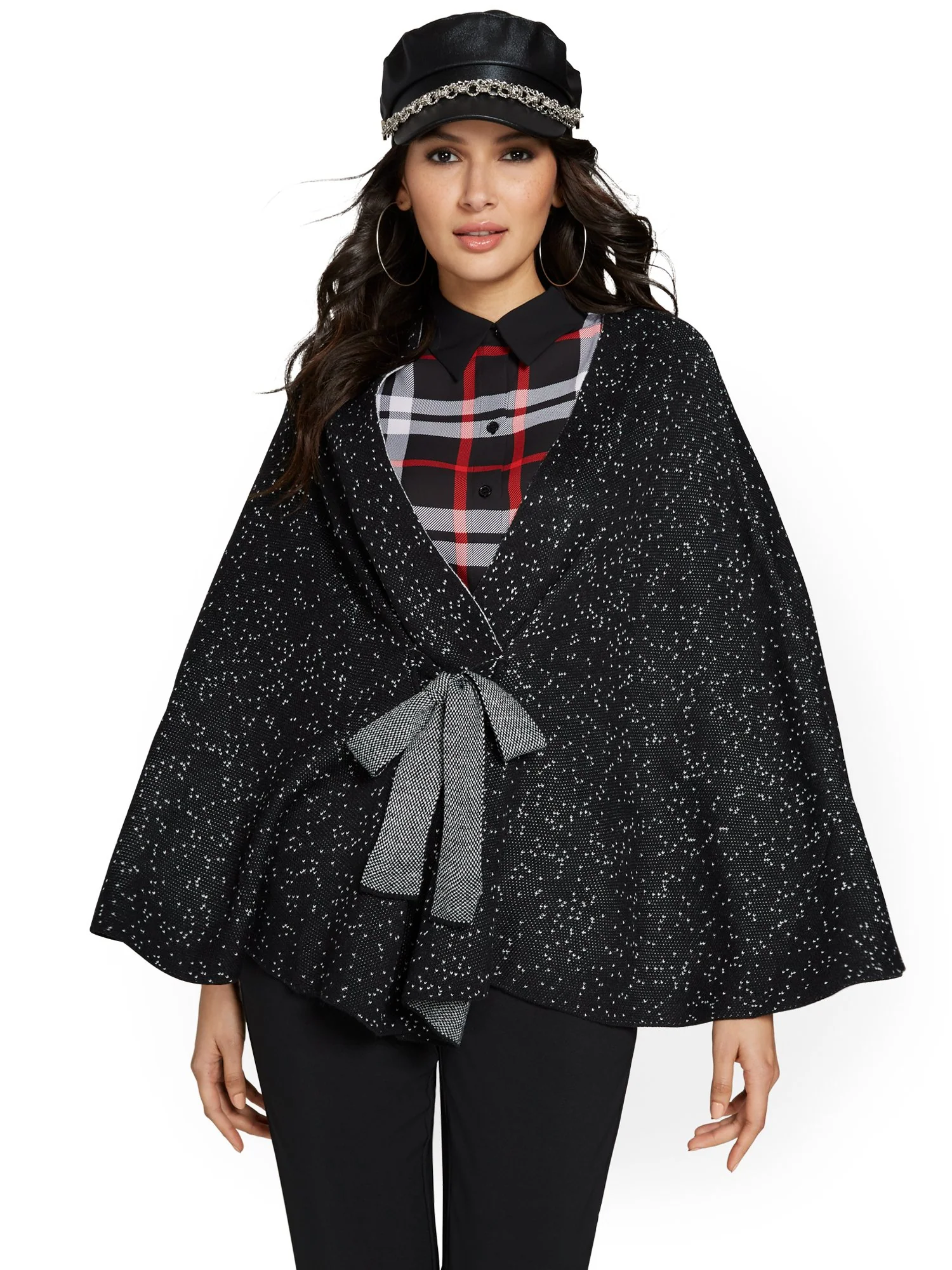 Tie-Front Poncho - Image 2
