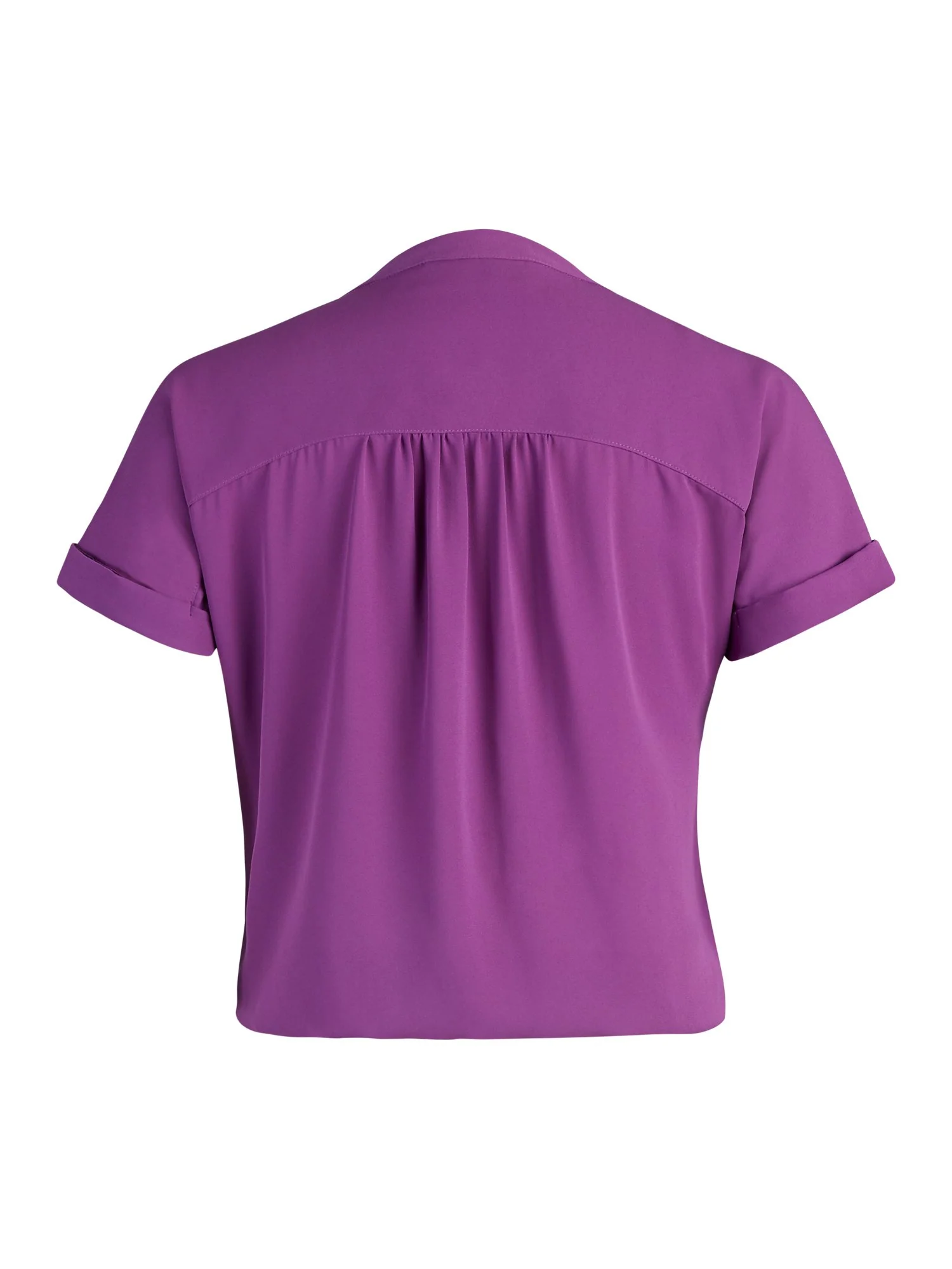 Tie-Front Short-Sleeve Blouse - Image 12