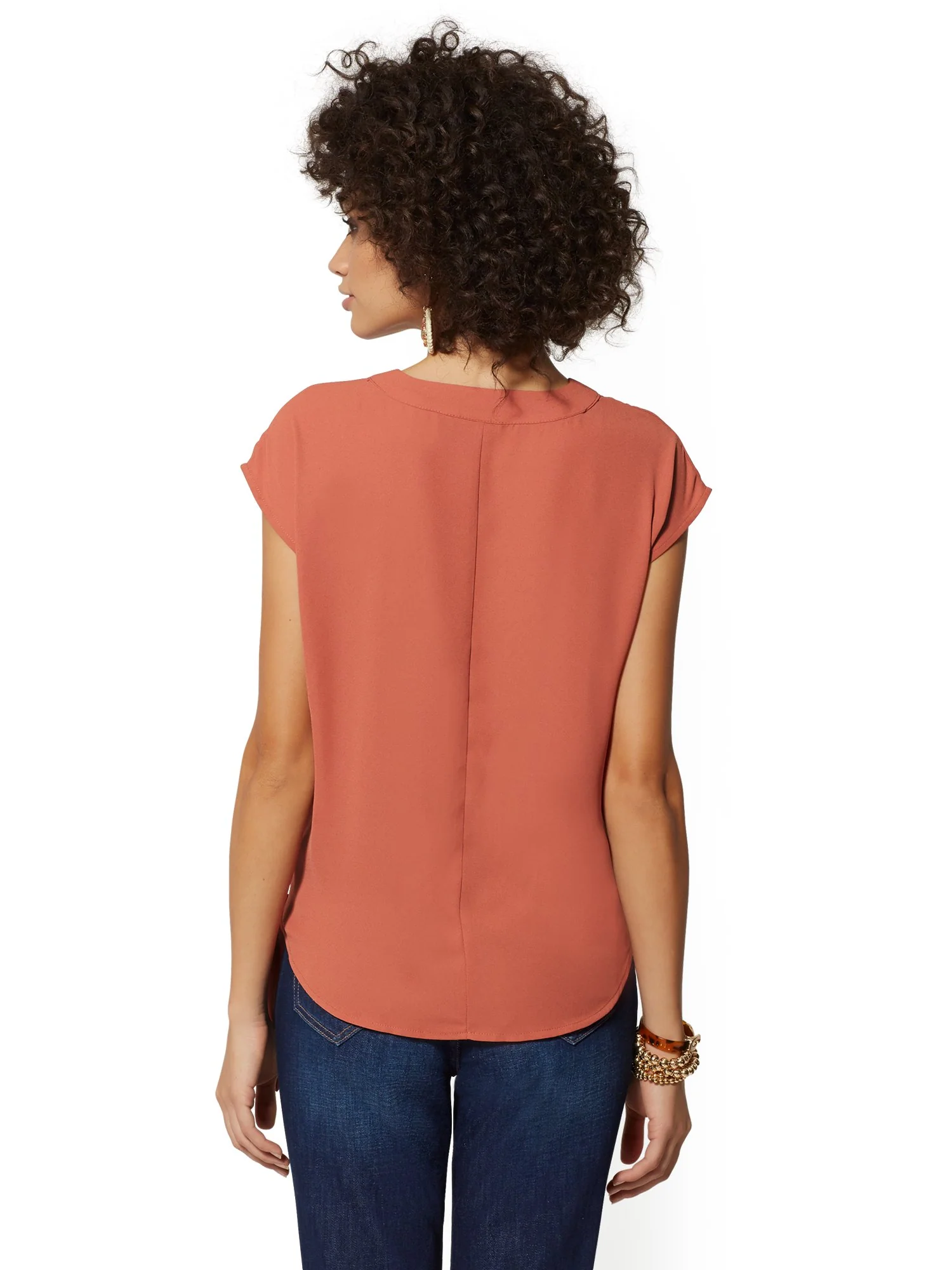 Tie-Front Wrap Blouse - Soho Soft Shirt - Image 9