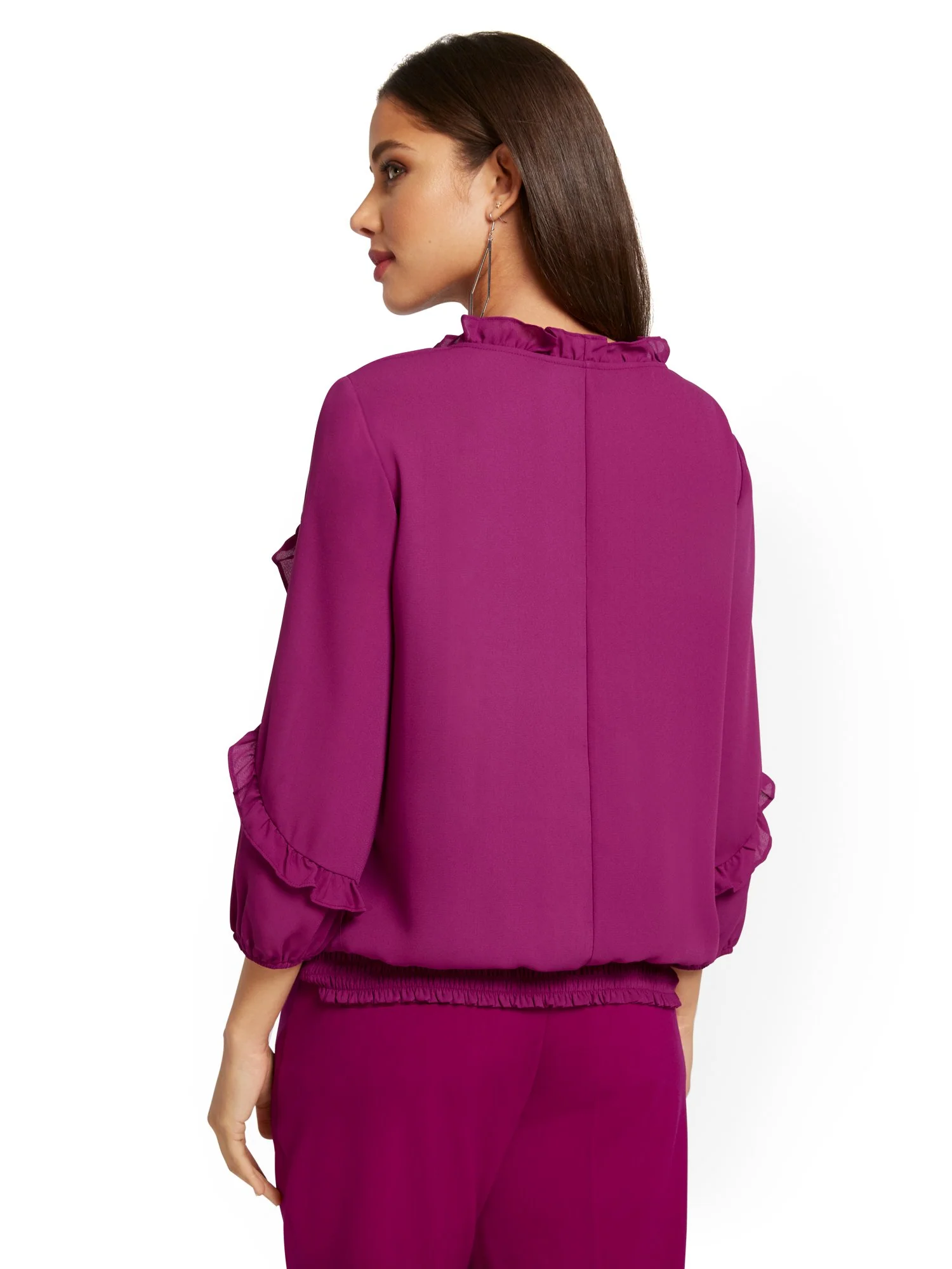 Tie-Neck Blouse - Image 3