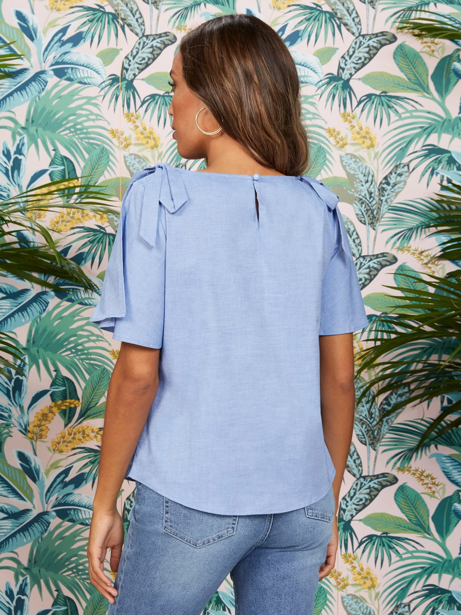 Tie-Shoulder Blouse - Image 3