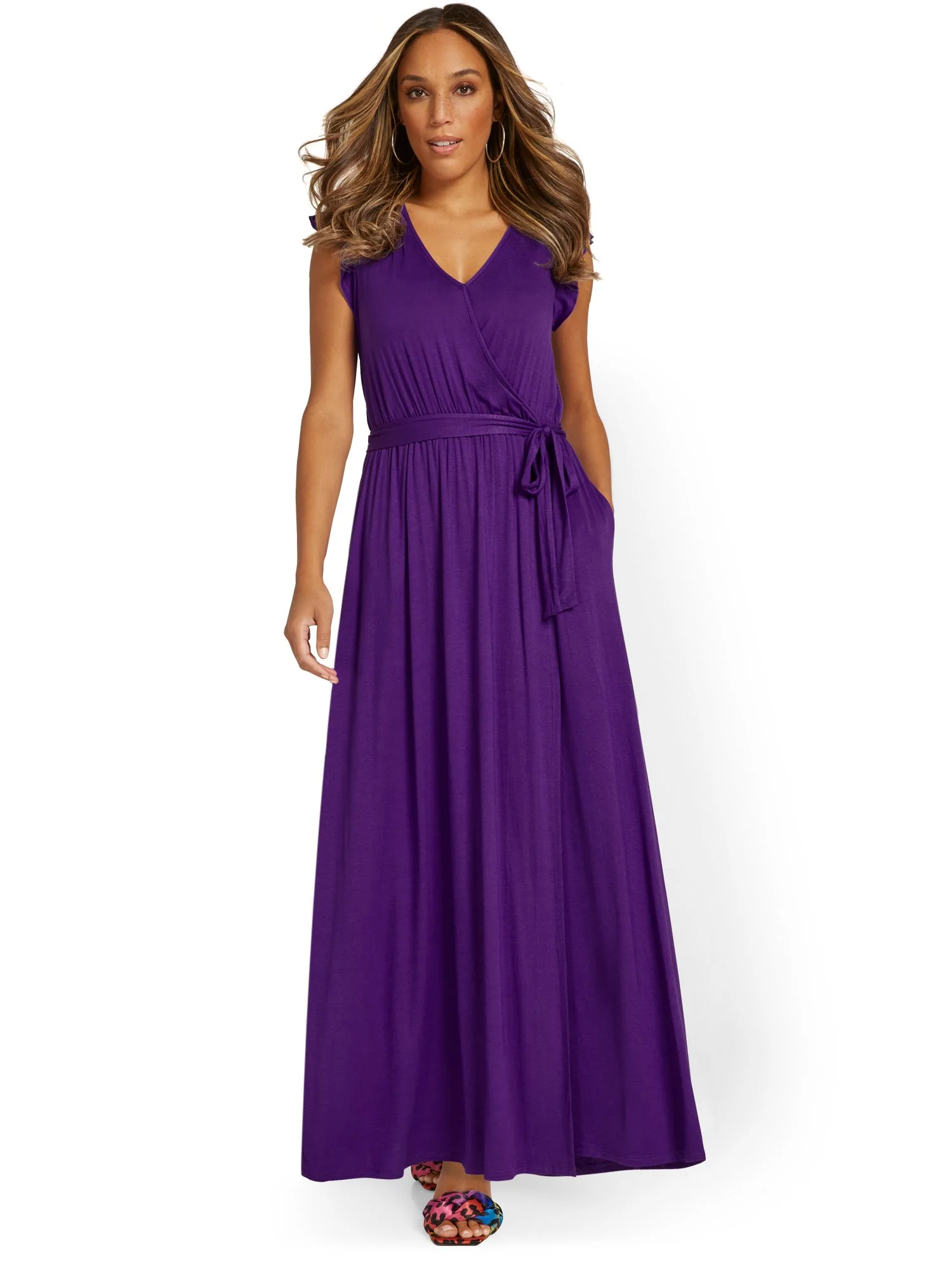 Tie-Waist Maxi Dress - Image 9
