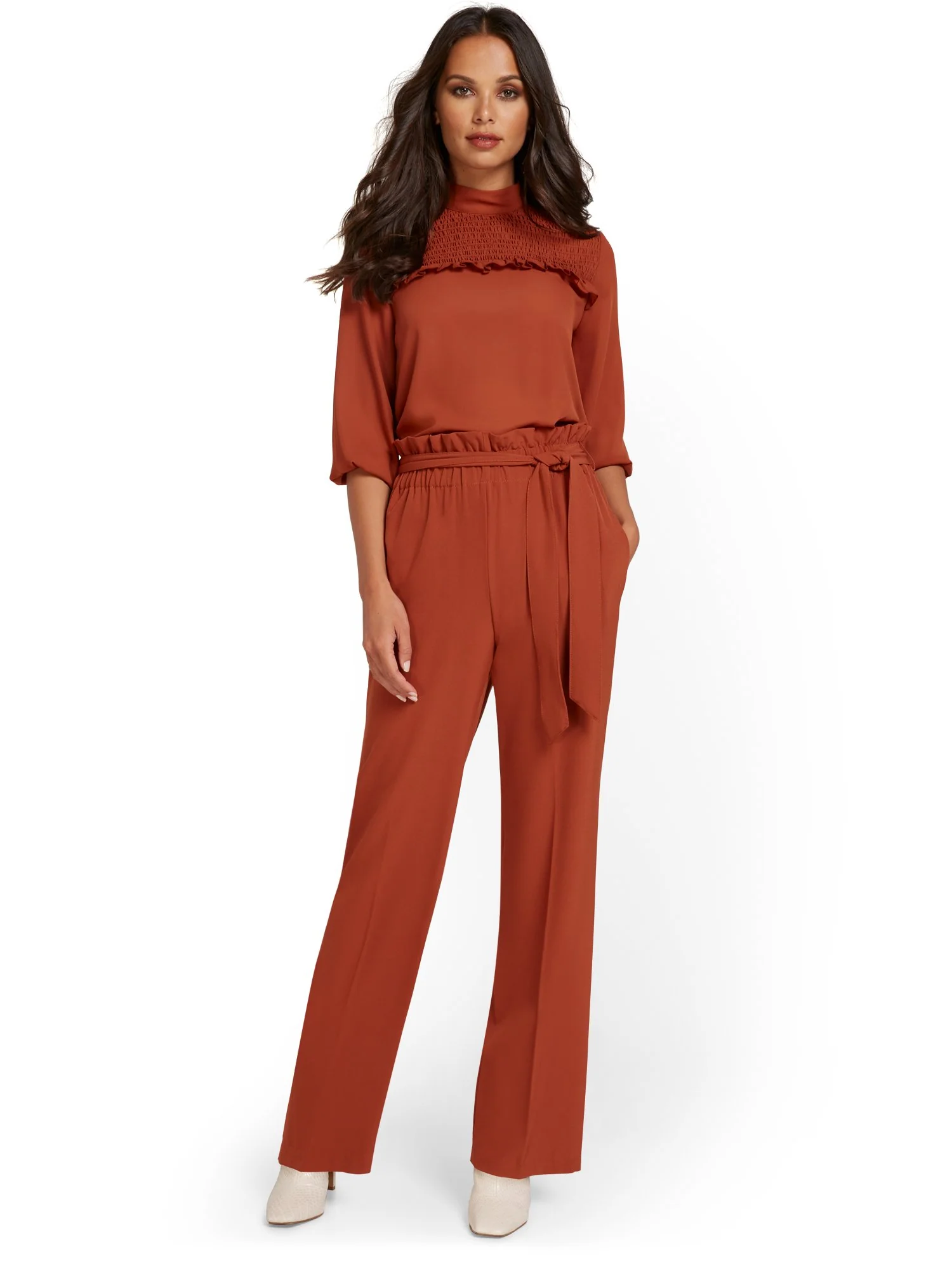 Tie-Waist Palazzo Pant - Image 4