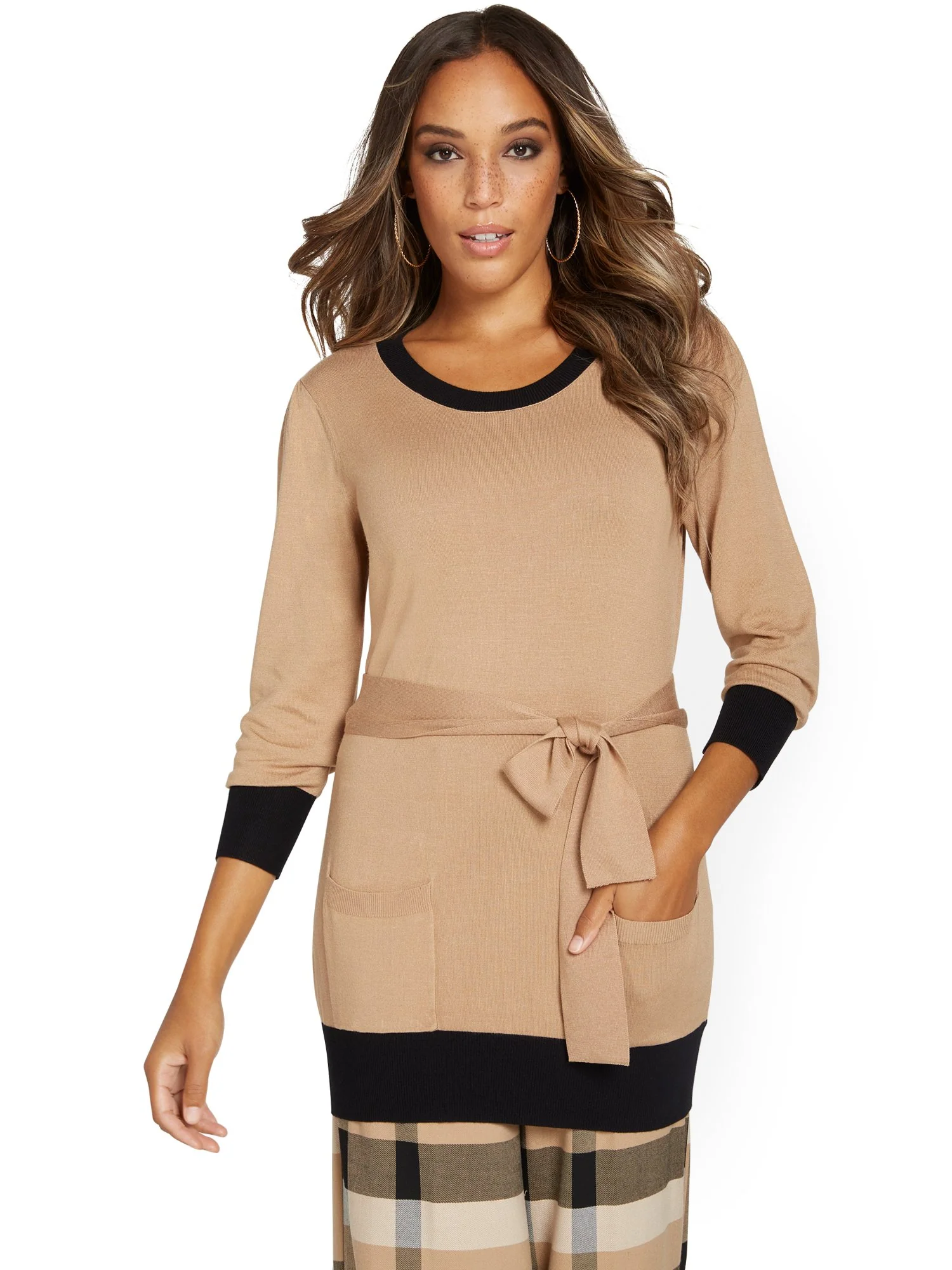 Tie-Waist Tunic Sweater - Image 8