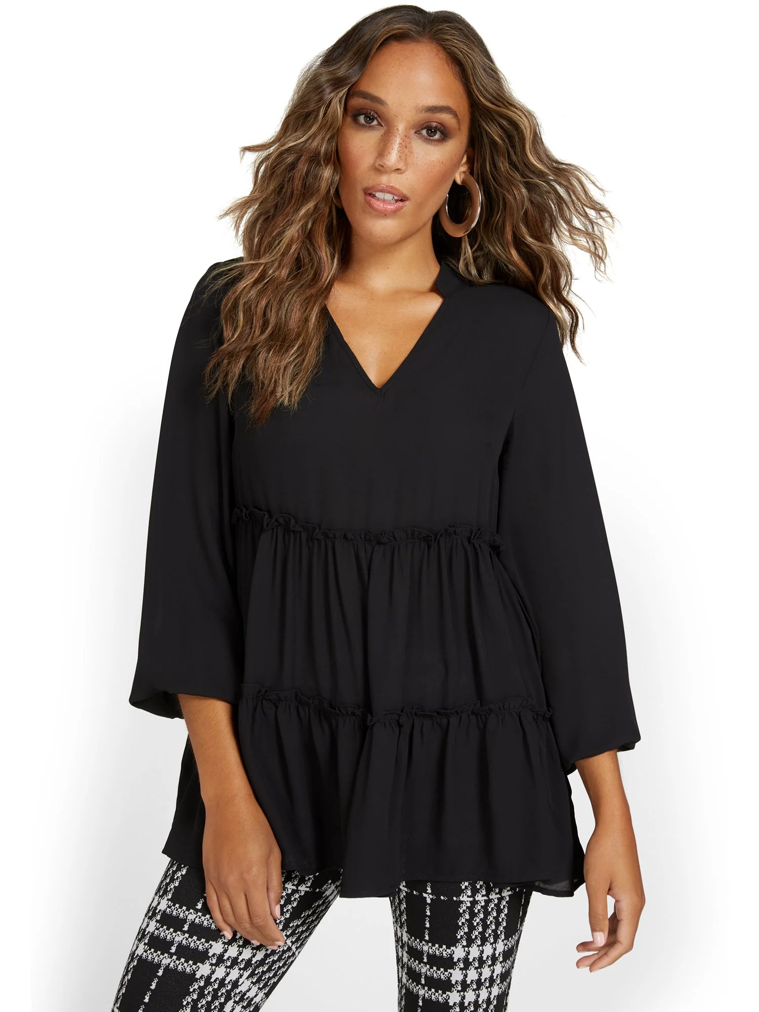 Tiered Babydoll Blouse - Image 2