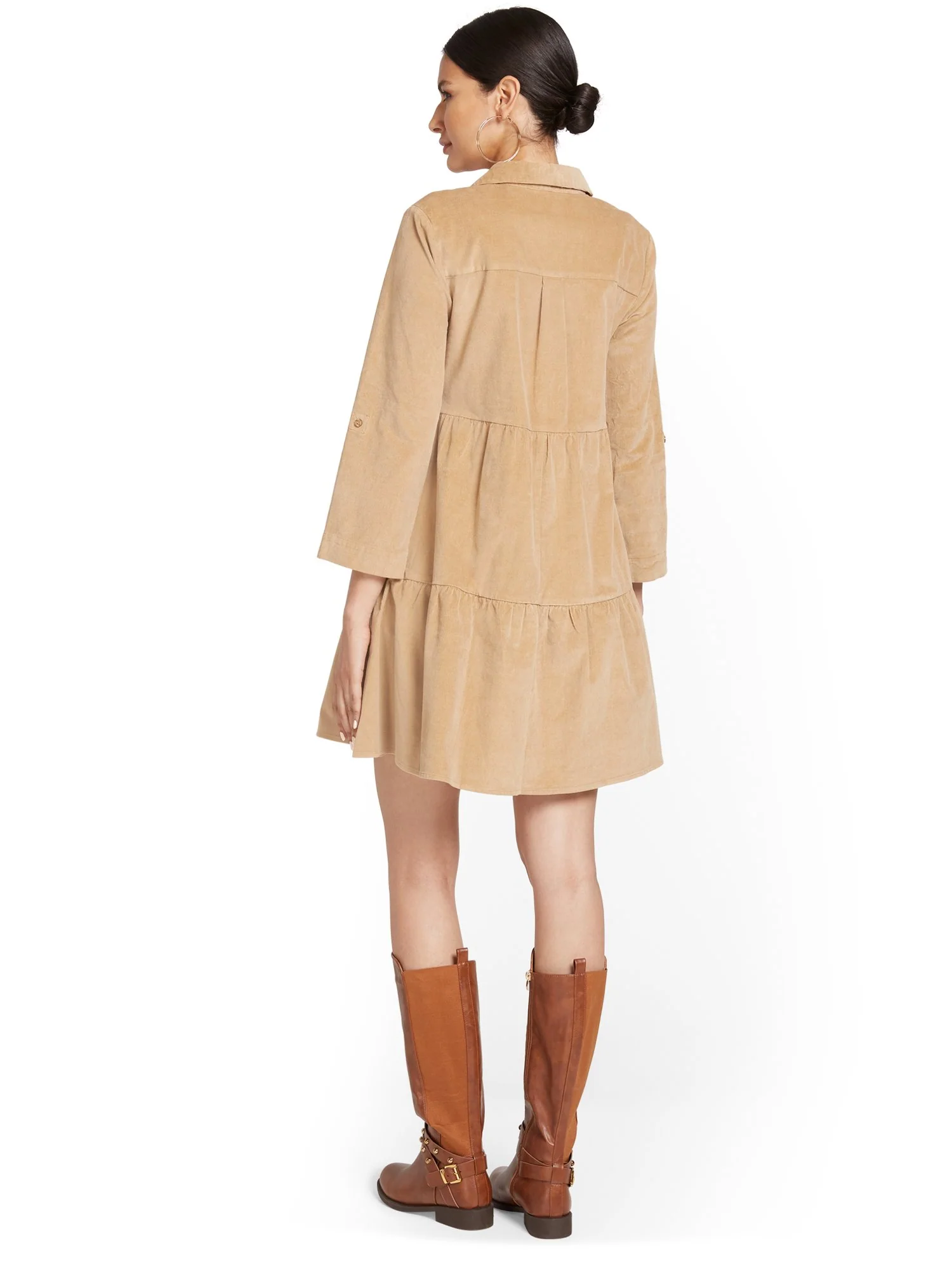 Tiered Button-Down Dress - Image 3