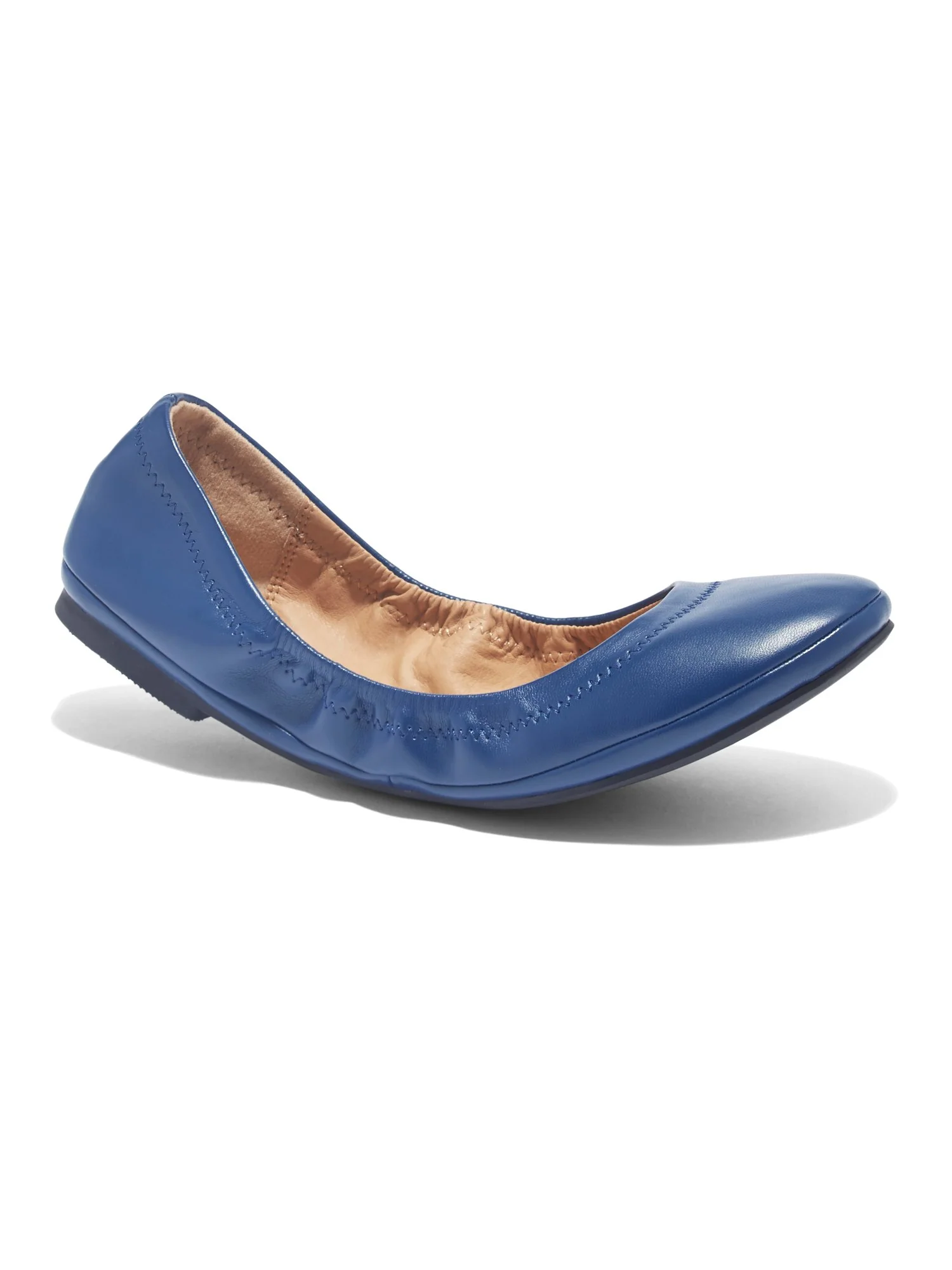Topstitched Faux-Leather Ballet Flat - Image 11
