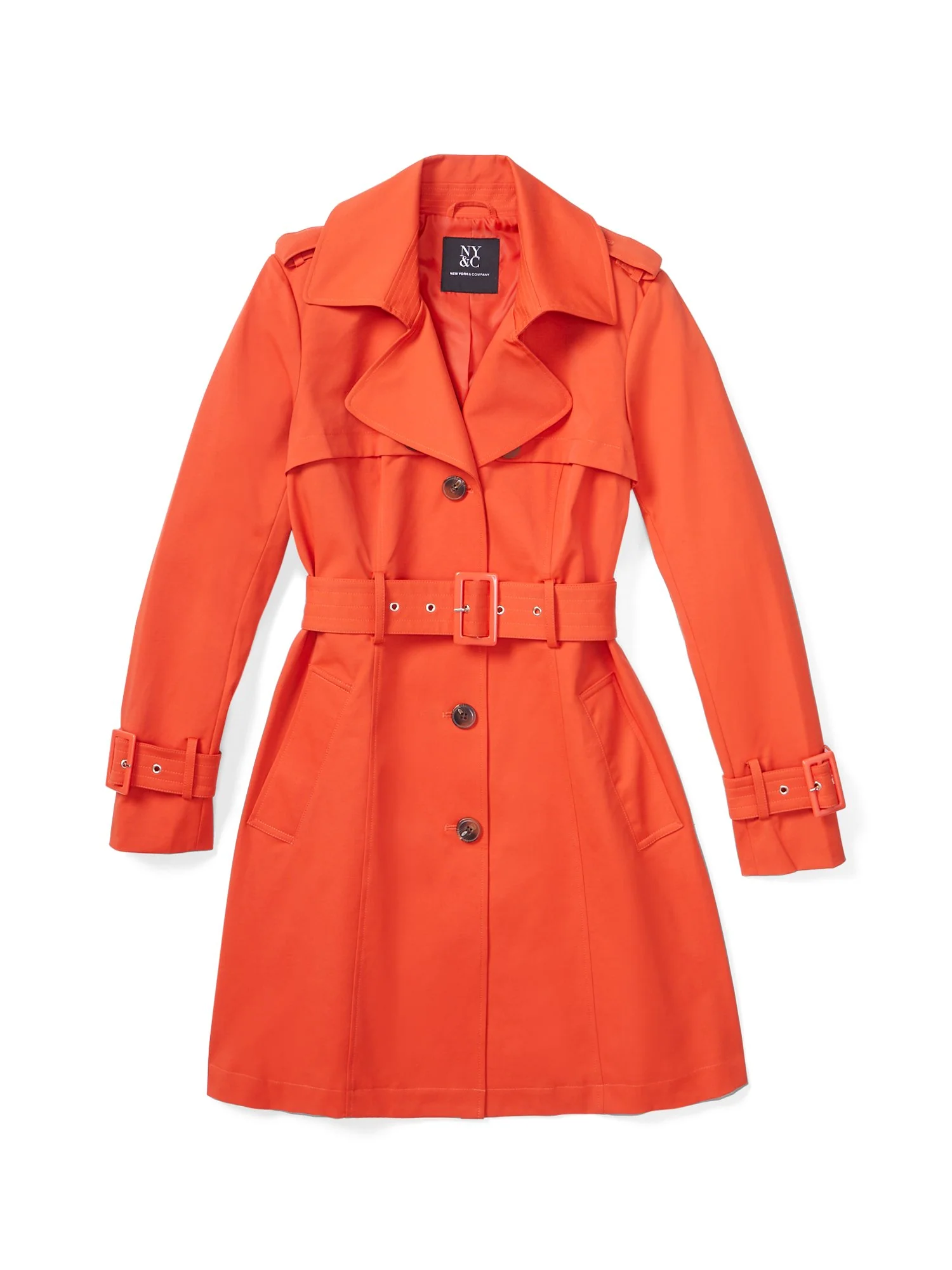 Trapunto Belted Trenchcoat - City Trench Collection - Image 10