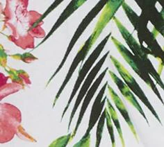 Tropical-Print V-Neck Perfect Tee - Image 7