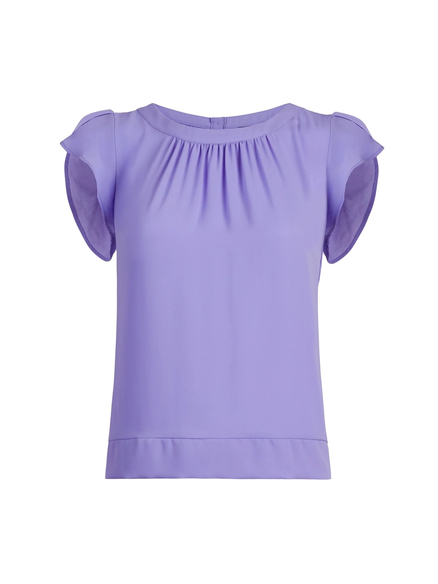 Tulip-Sleeve Button-Back Blouse - 7th Avenue - Image 3