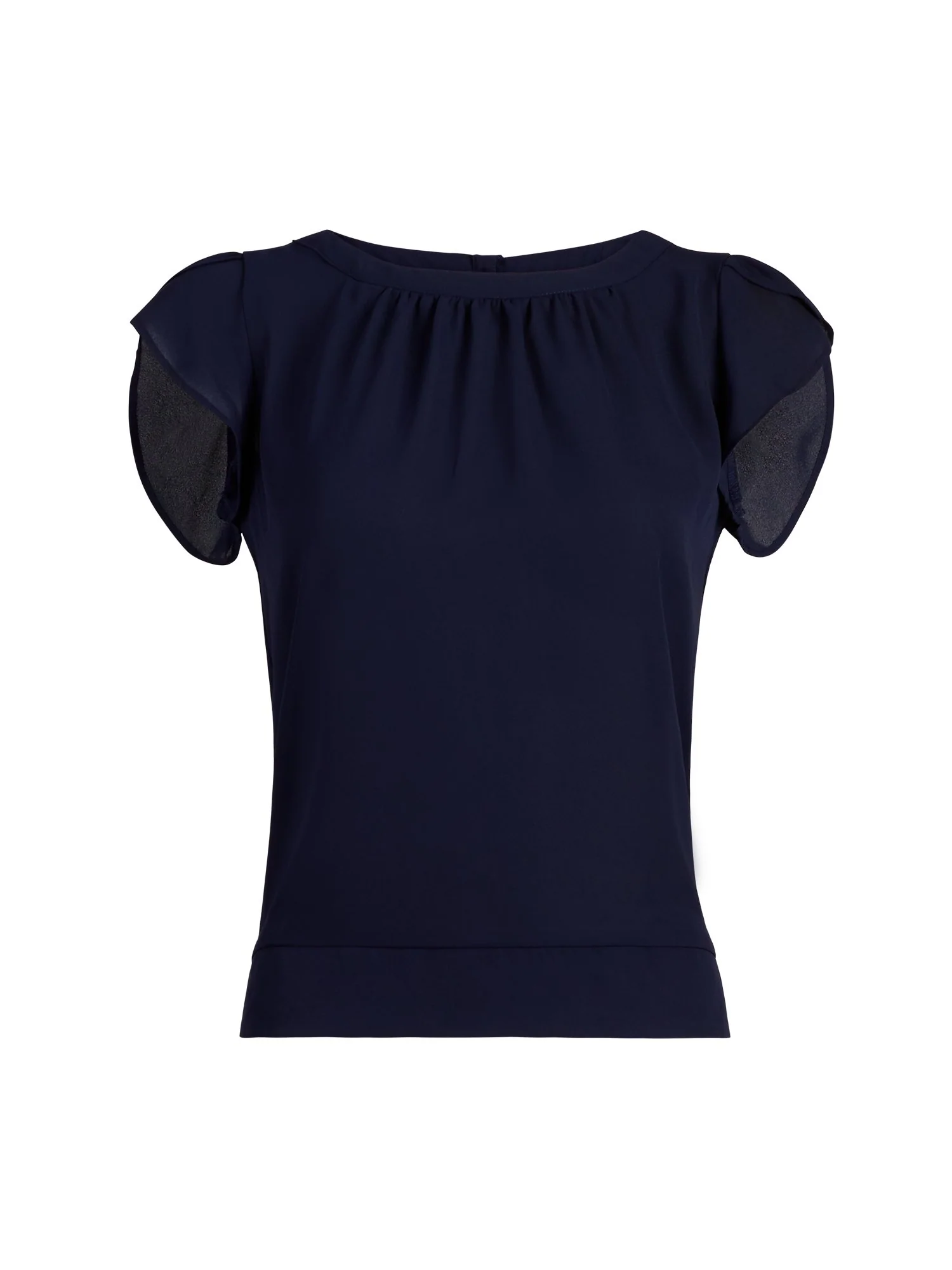 Tulip-Sleeve Button-Back Blouse - 7th Avenue - Image 5