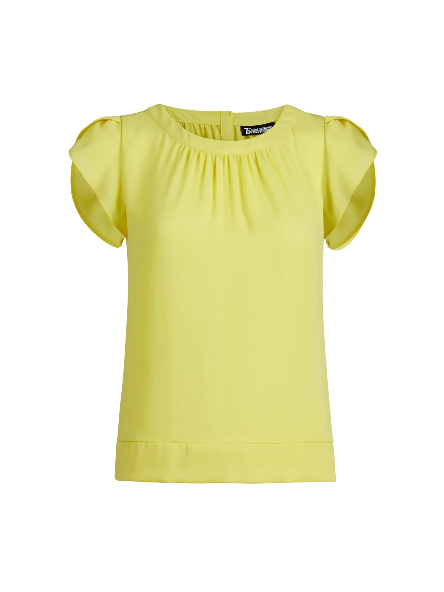Tulip-Sleeve Button-Back Blouse - 7th Avenue - Image 8
