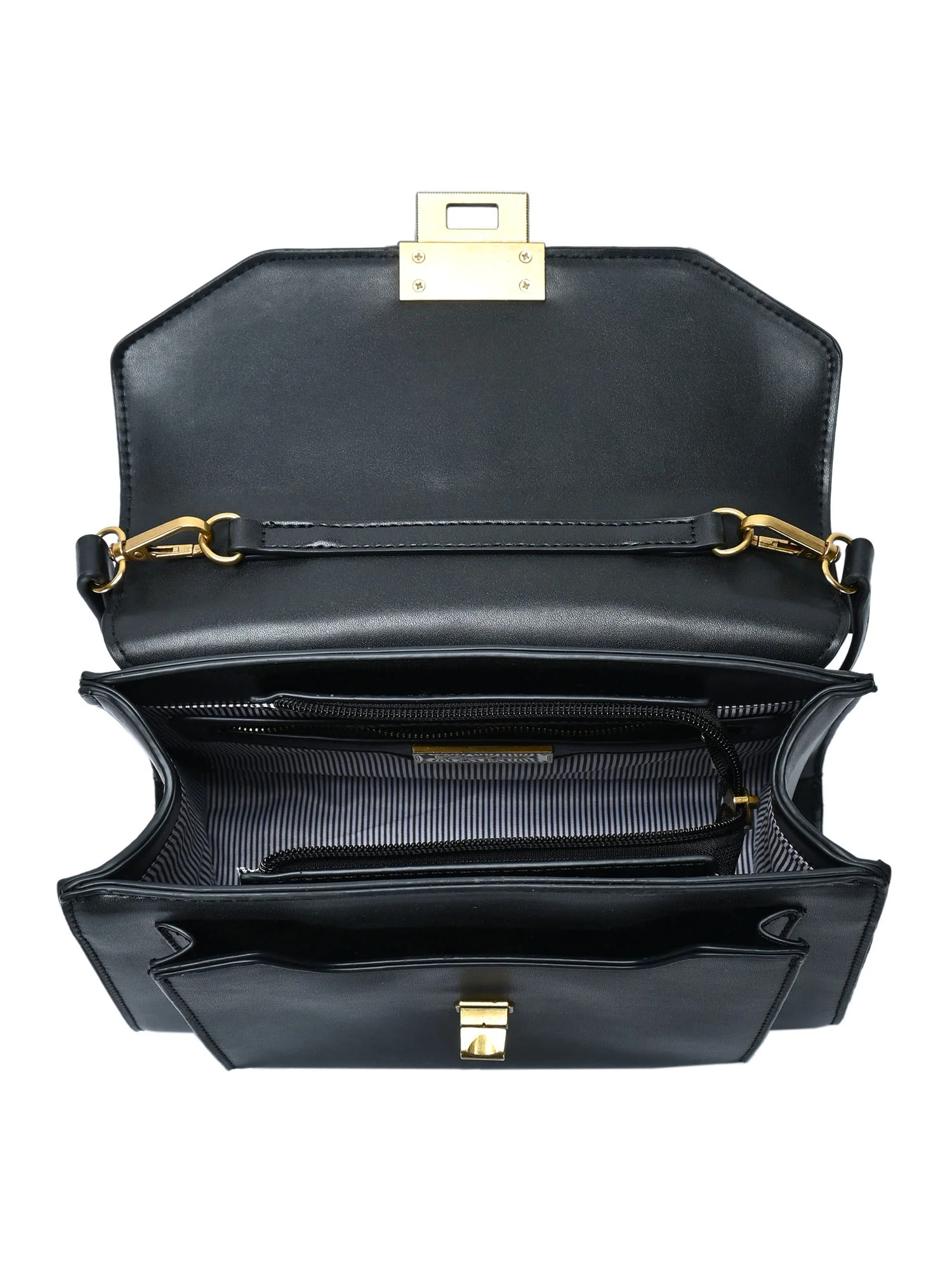 Turn-lock Top Handle Bag - Image 3