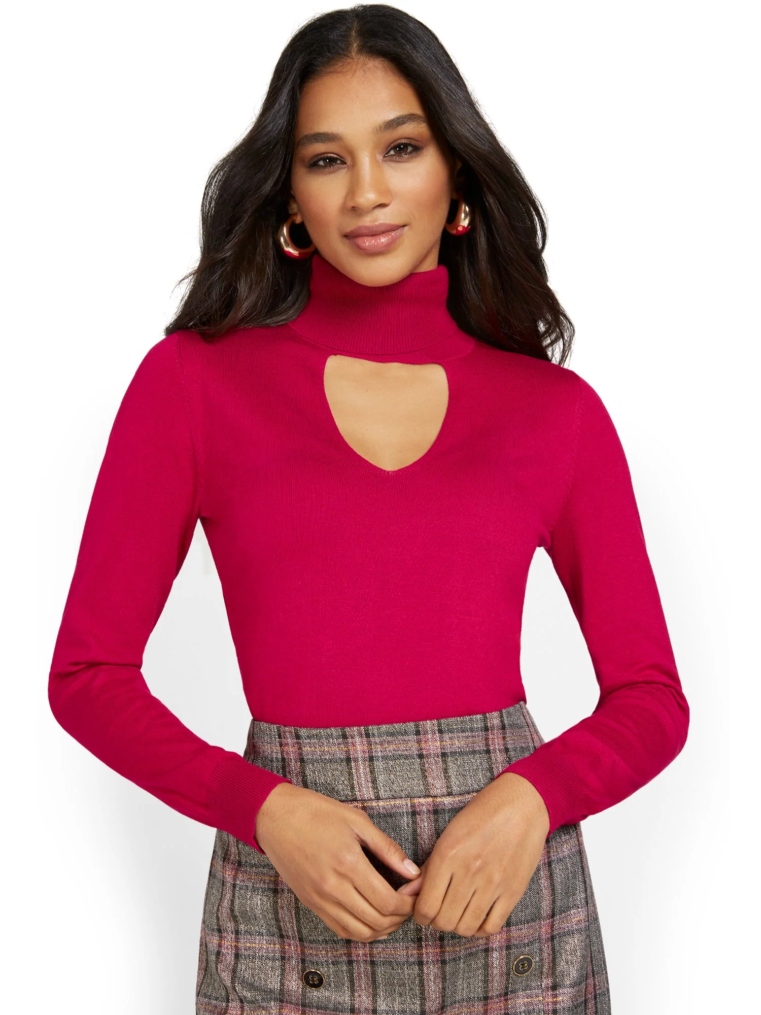 Turtleneck Cut-Out Sweater - Image 8