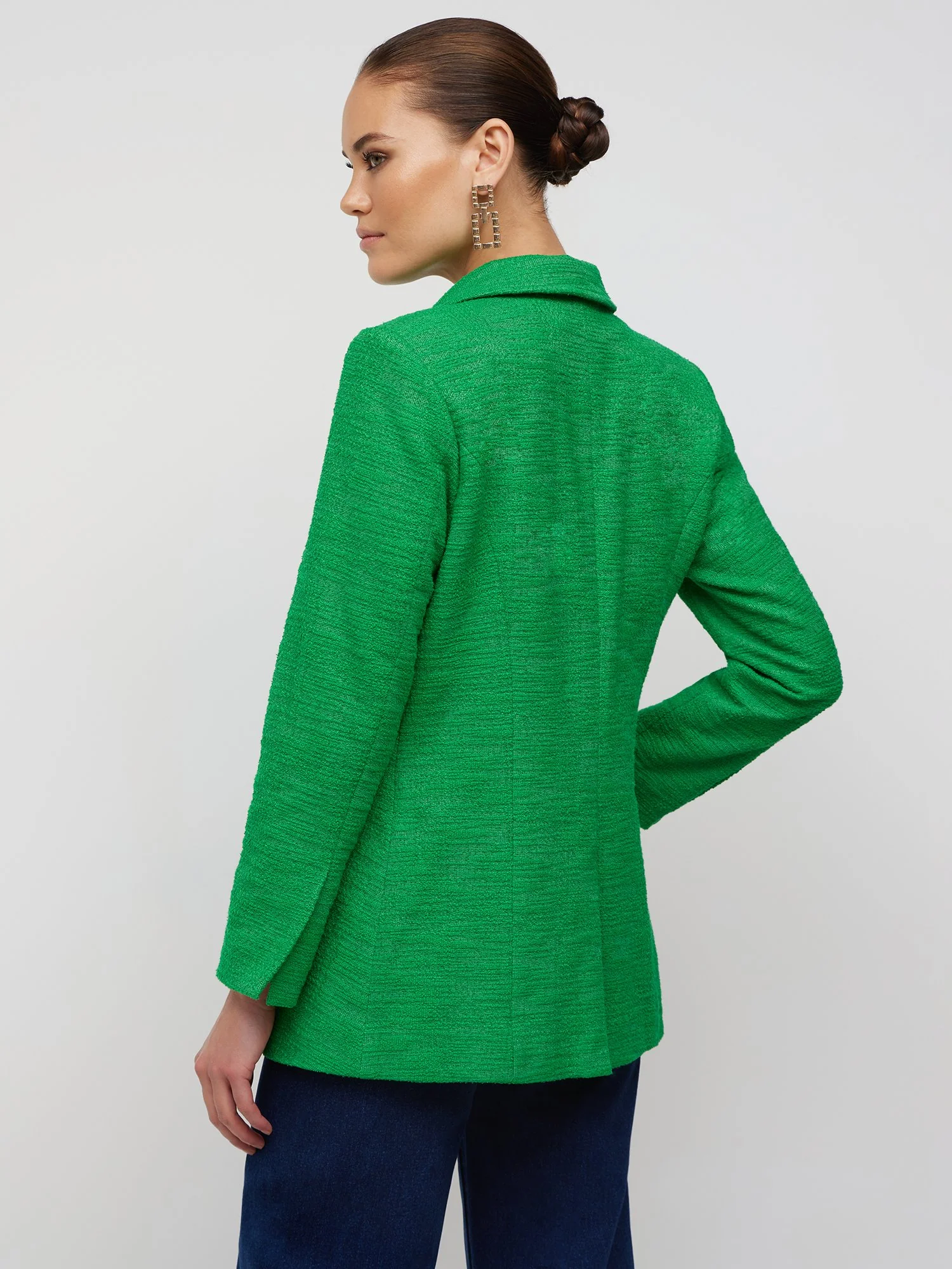 Tweed Double-Breasted Blazer - Image 2