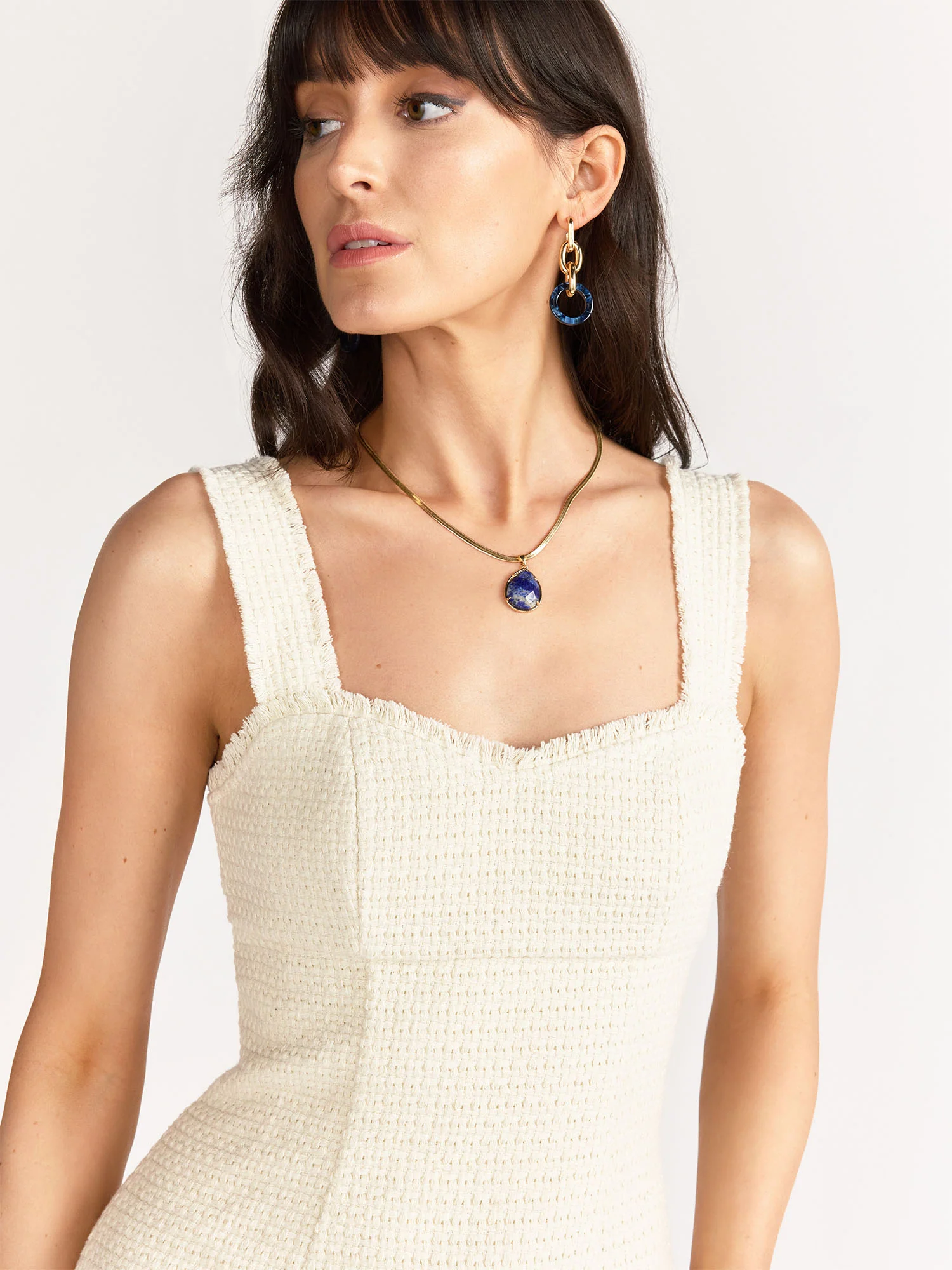 Tweed Mini Dress - Crescent - Image 5
