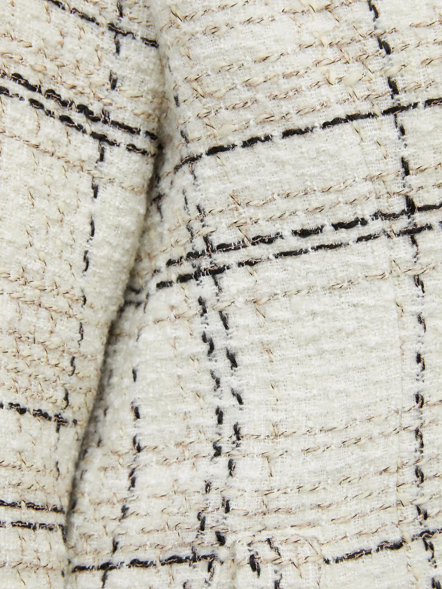 Tweed Plaid Wool-Blend Trench Coat - Image 4