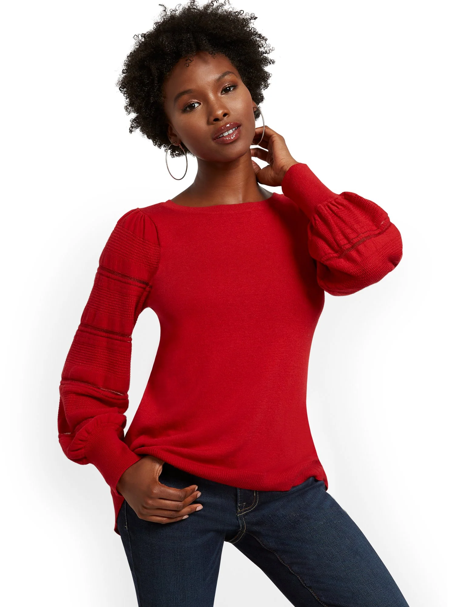 Twist-Back Tunic Sweater - Image 13
