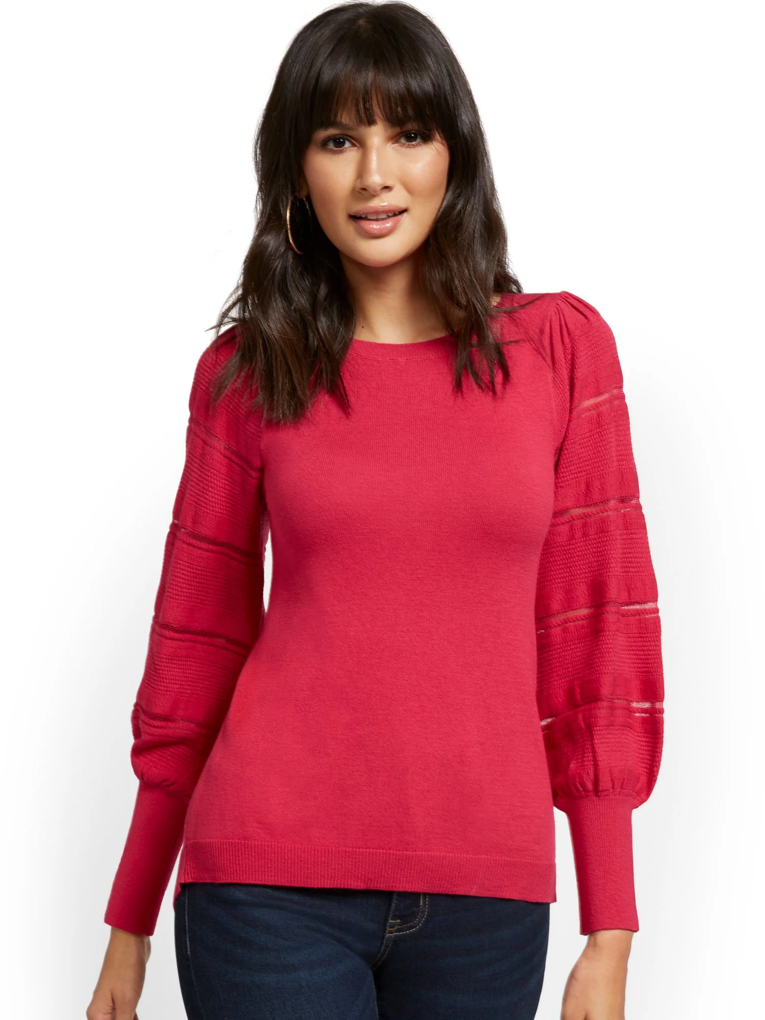 Twist-Back Tunic Sweater - Image 23