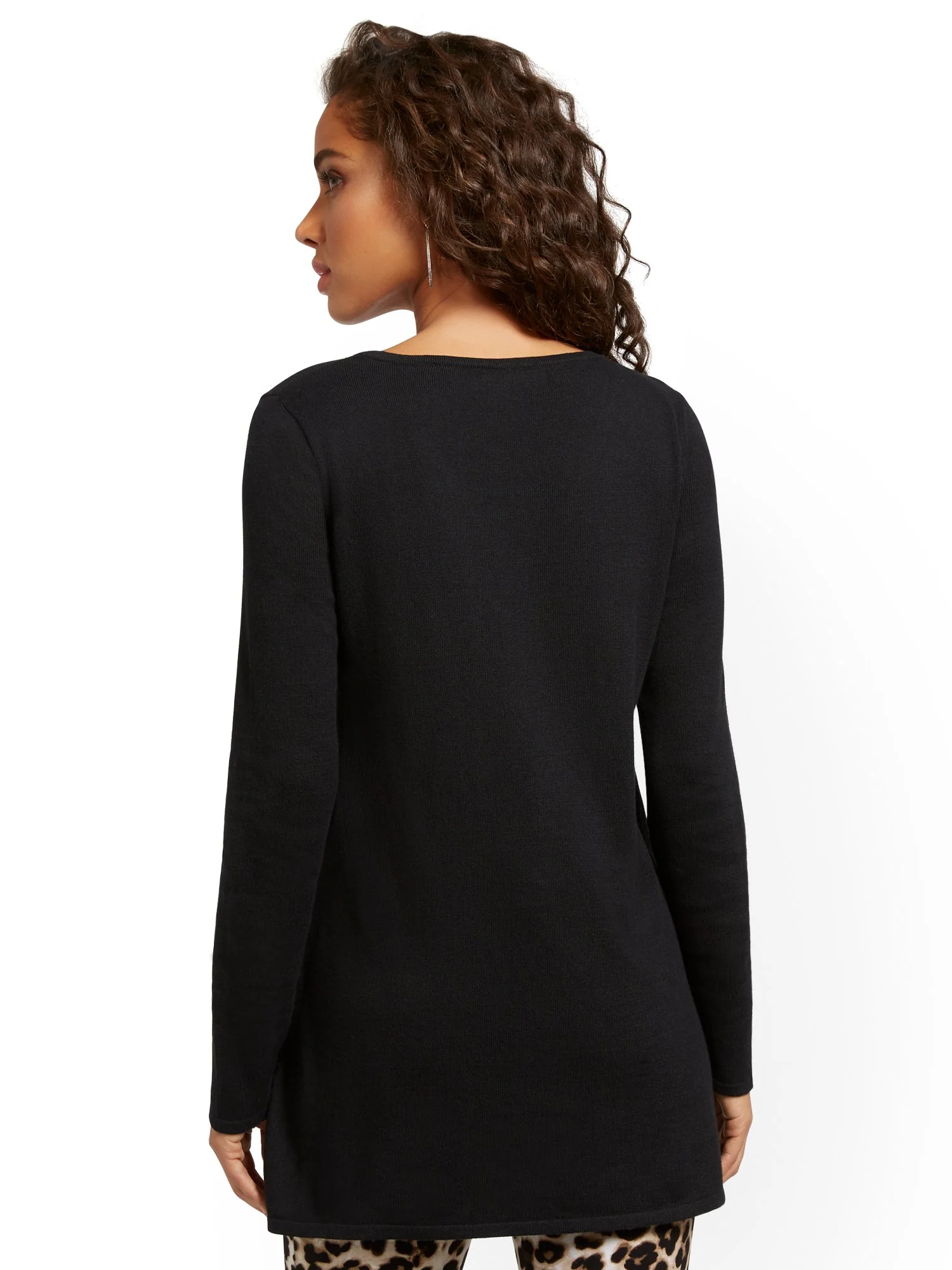Two-Pocket Tunic Sweater - Image 3
