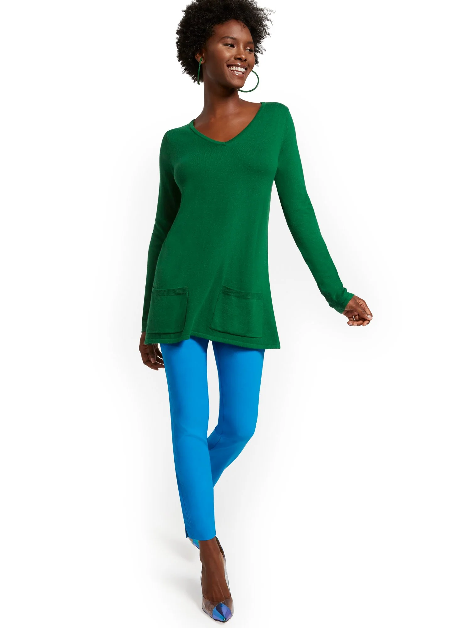 Two-Pocket Tunic Sweater - Image 8