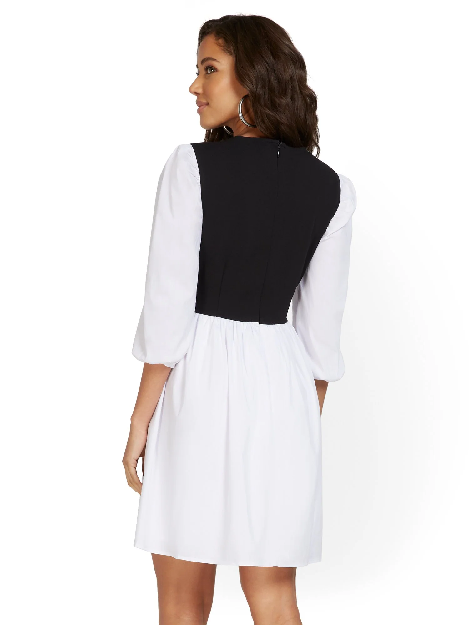 Twofer Poplin Dress - Image 3