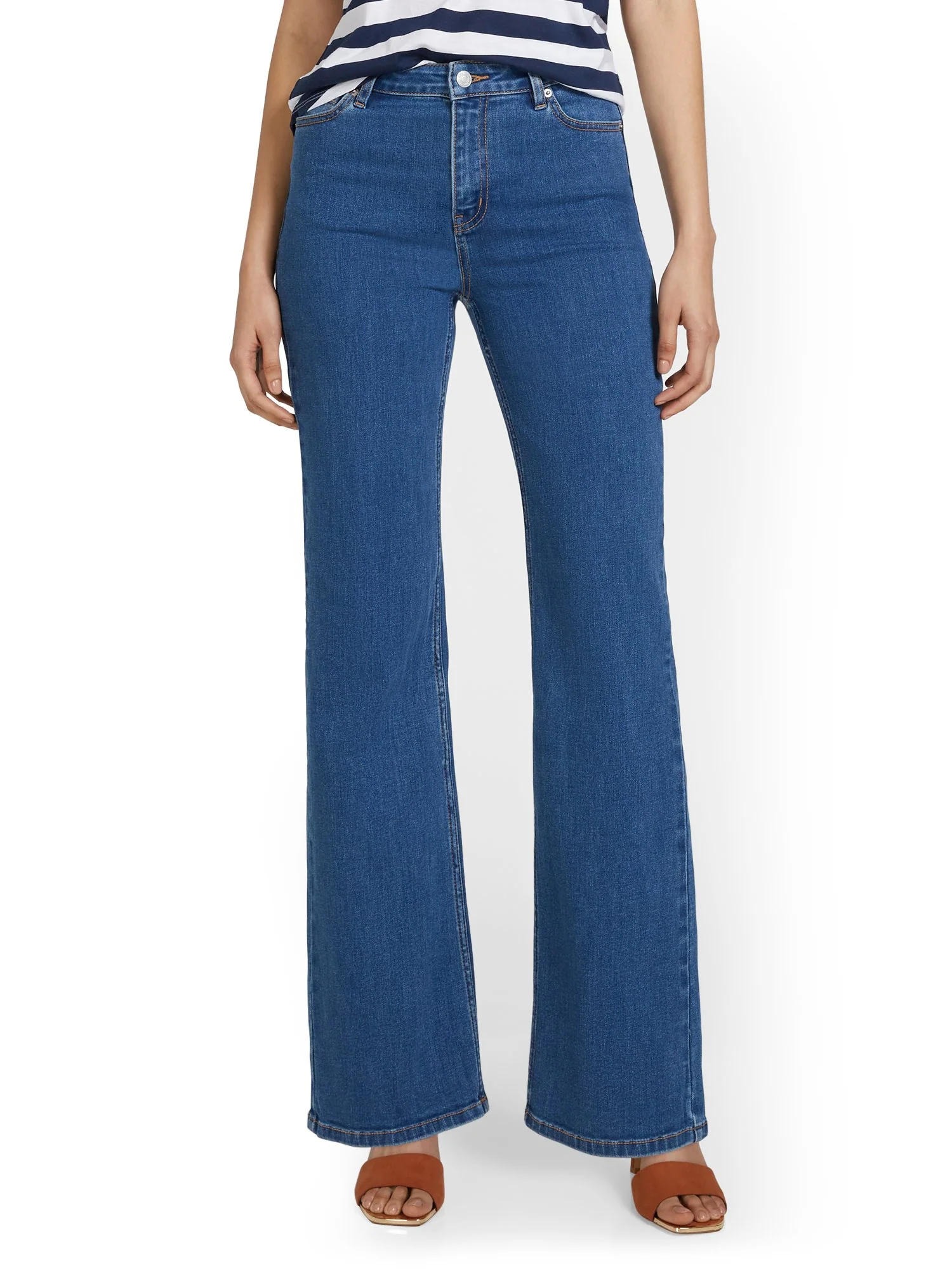 Ultra High-Waisted Wide-Leg Jeans