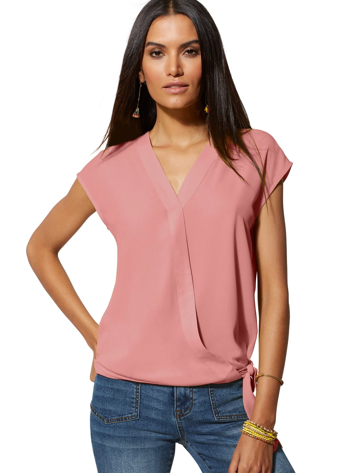 Ultra-Soft Chambray Wrap Shirt - Image 17