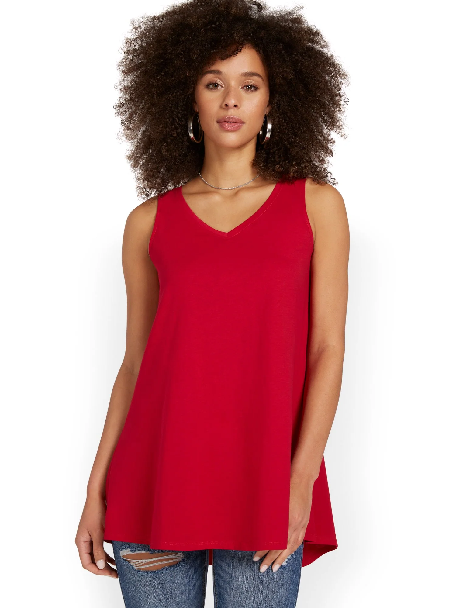 V-Neck Perfect Tunic Tank - Image 12