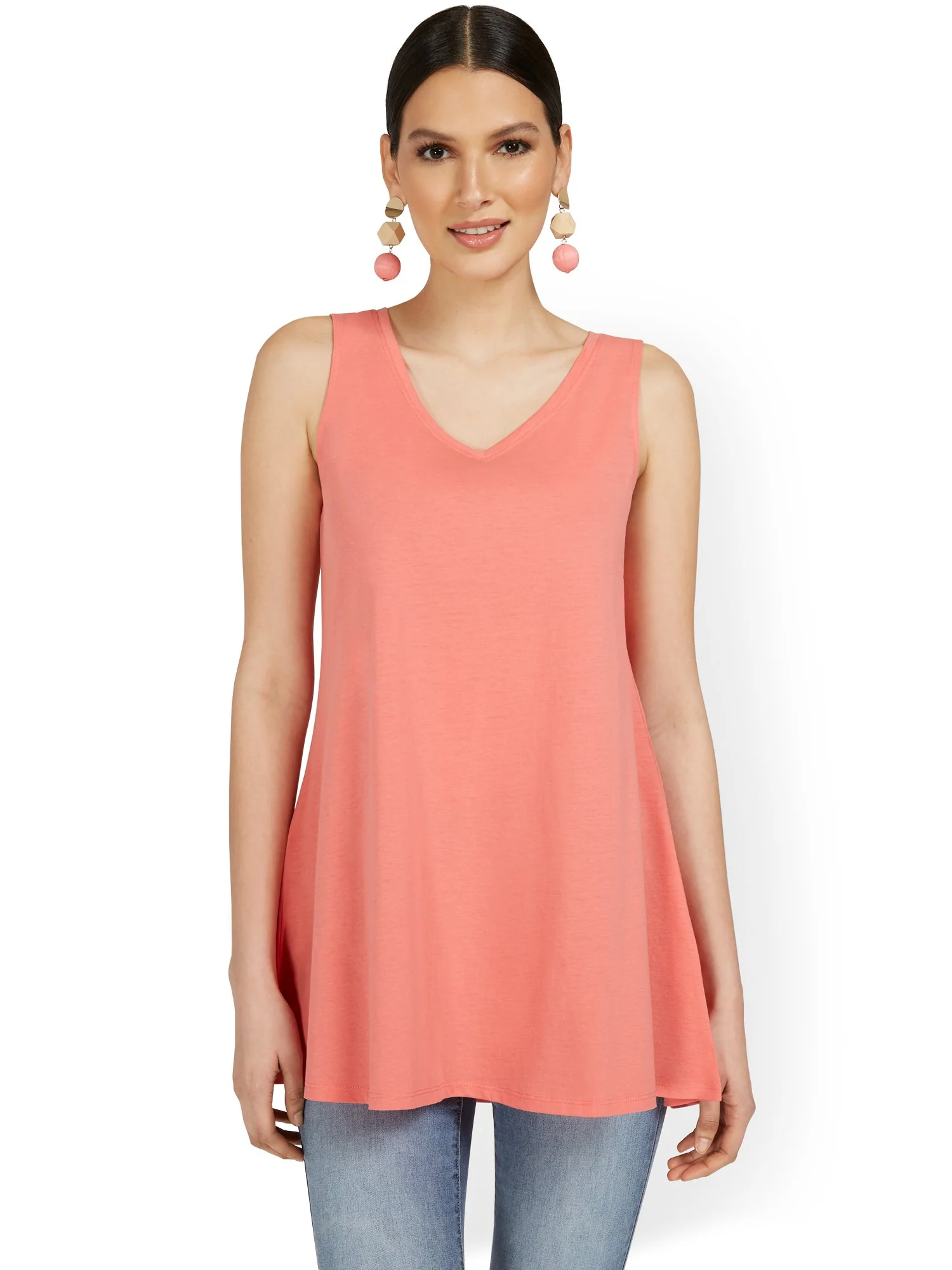 V-Neck Perfect Tunic Tank - Image 17