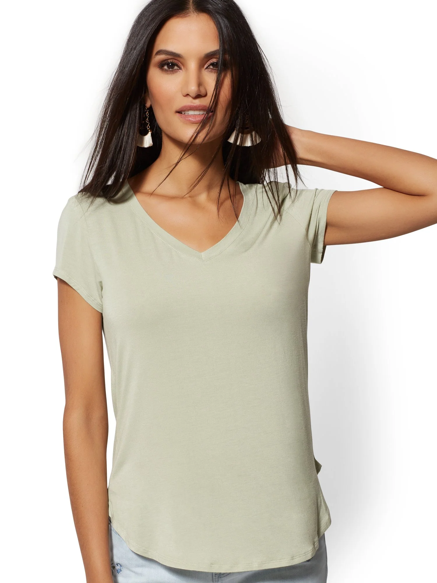 V-Neck - Soho Soft Tee - Image 2