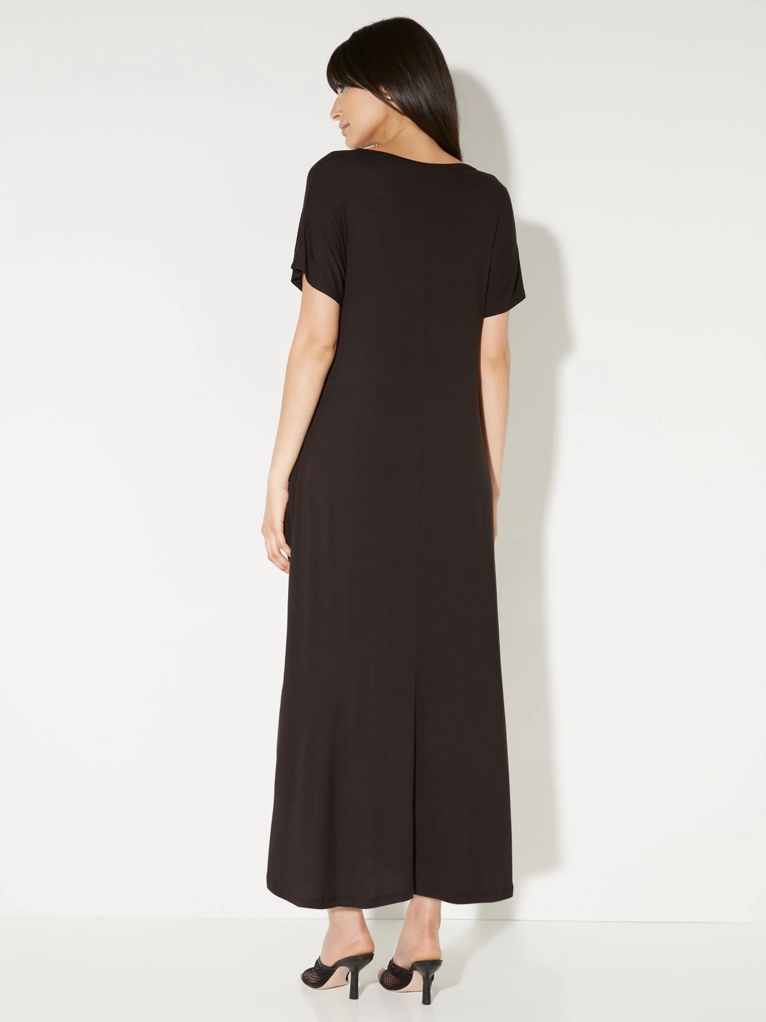 V-Neck Tee Midi Dress - NY&C Style System - Image 3