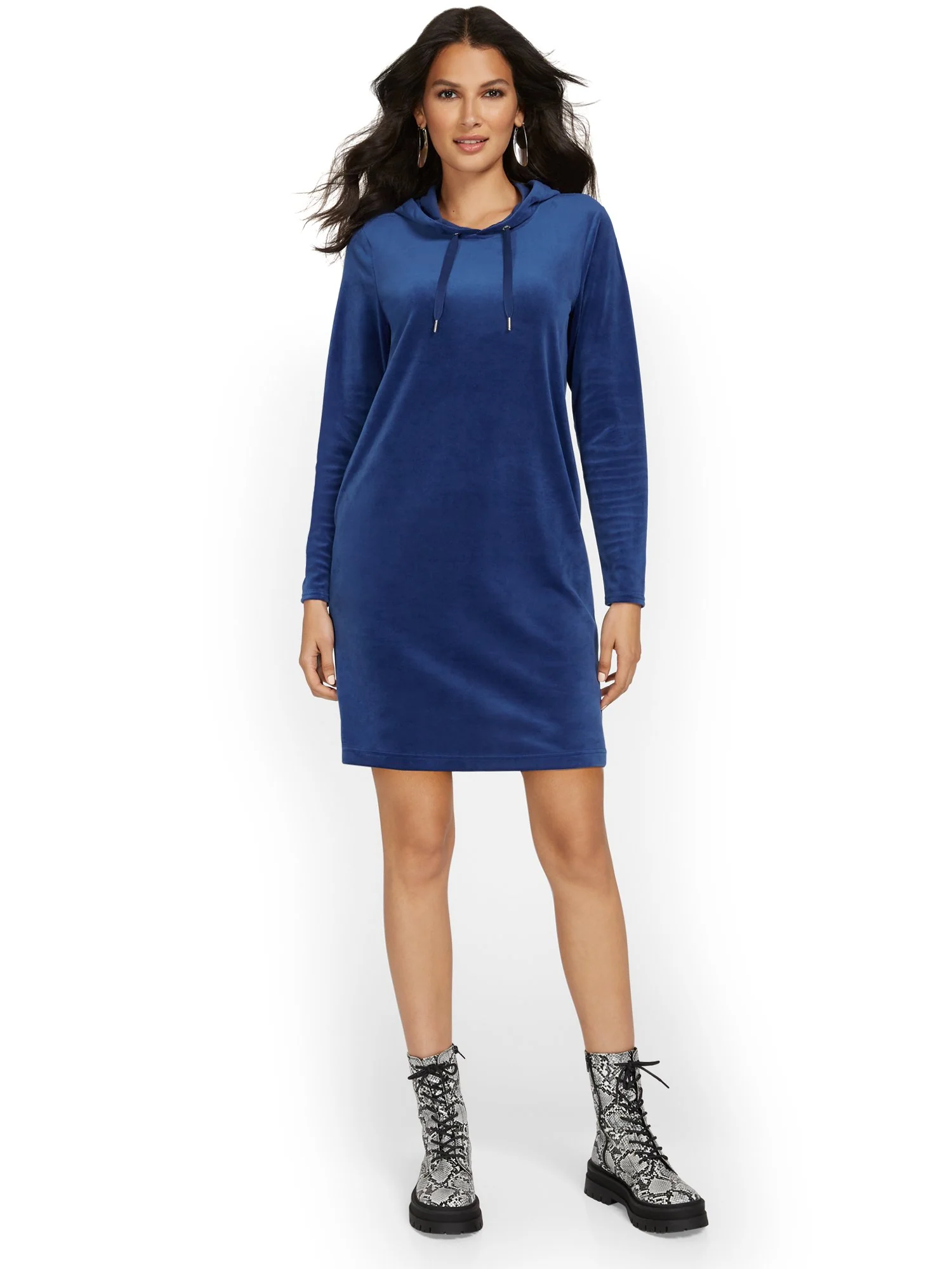 Velour Hoodie Dress - Dreamy Velour Collection - Image 6