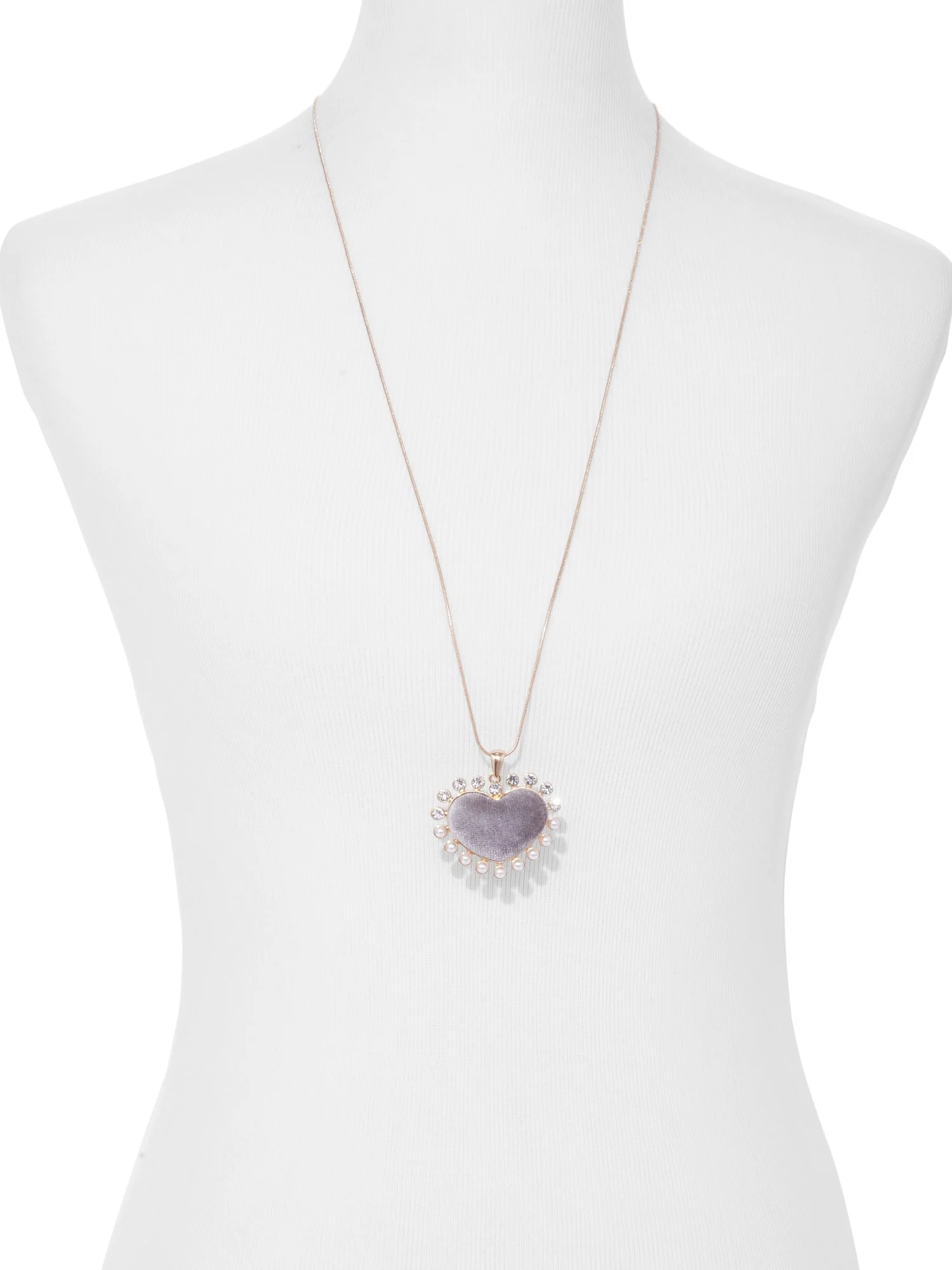 Velvet Heart Pendant Necklace - Image 2