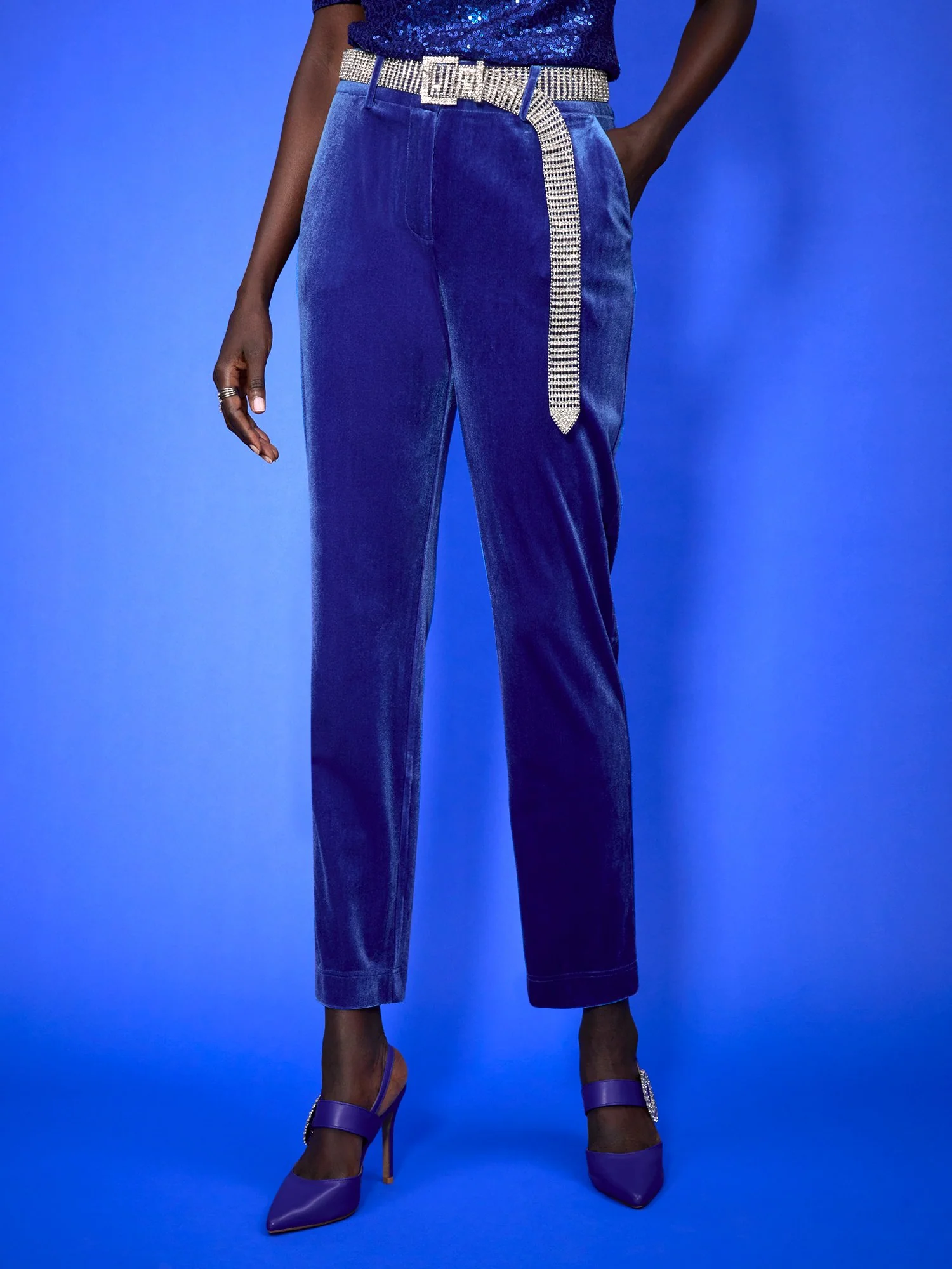Velvet Slim-Leg Pant - Image 4