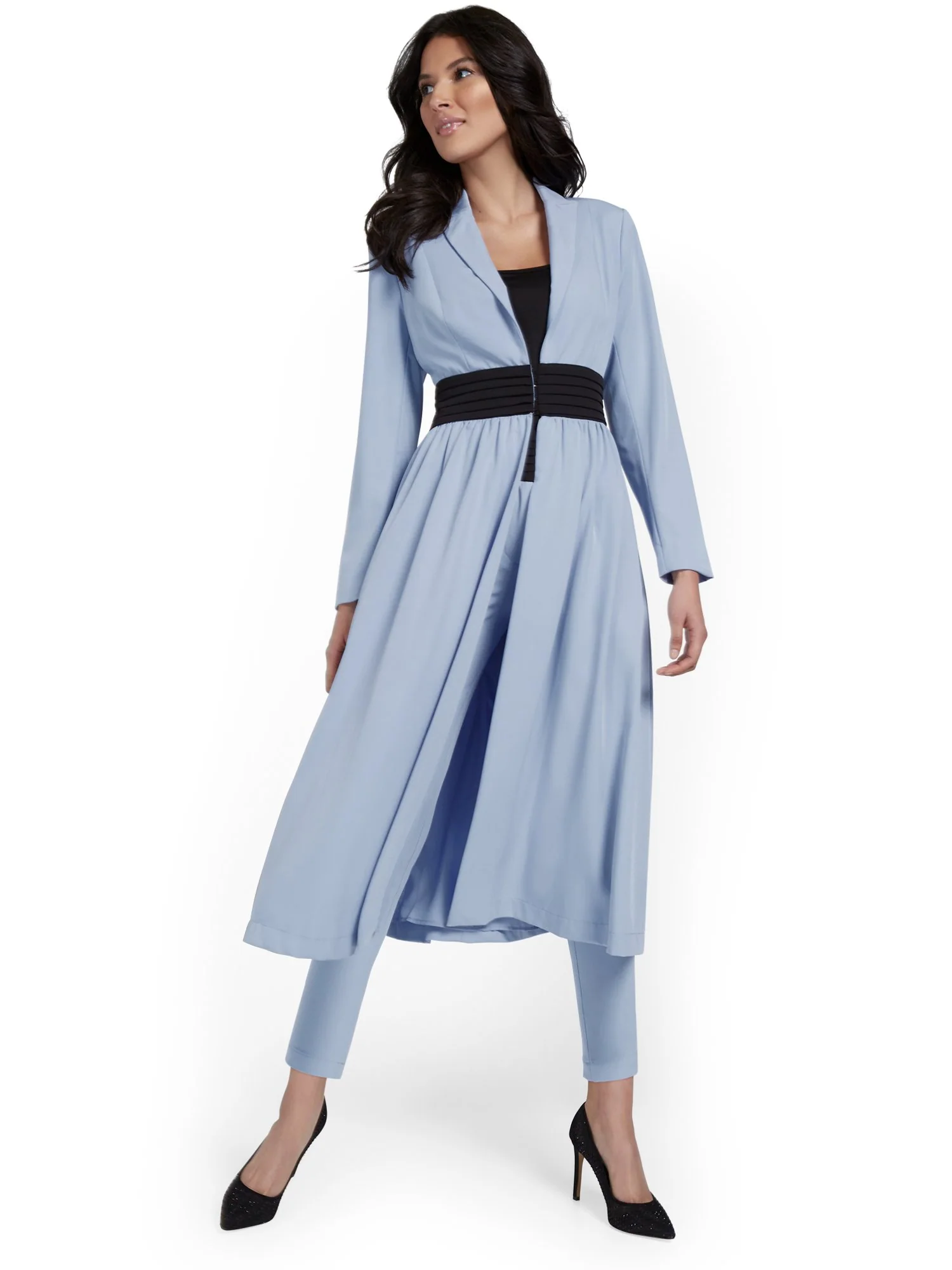 Waist-Inset Maxi Jacket - Image 2