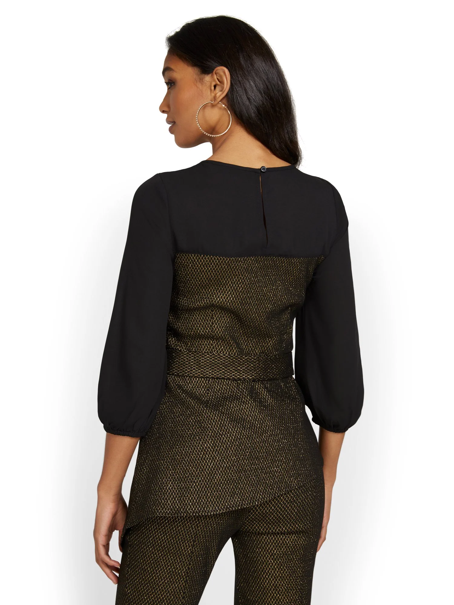 Whitney Asymmetric Metallic Twofer Top - Image 3