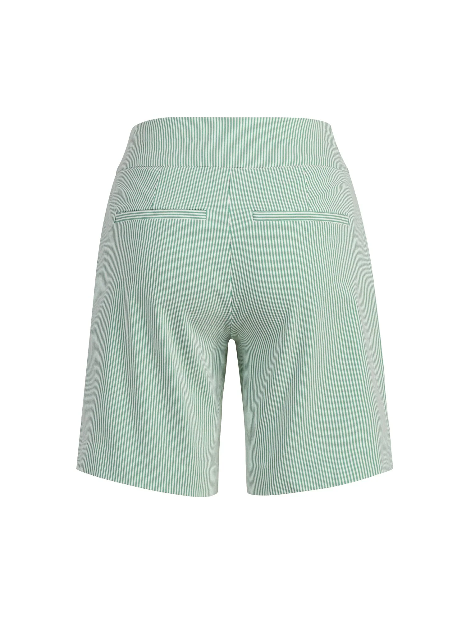 Whitney High-Waisted Pull-On 8-Inch Short - Stripe - Image 3