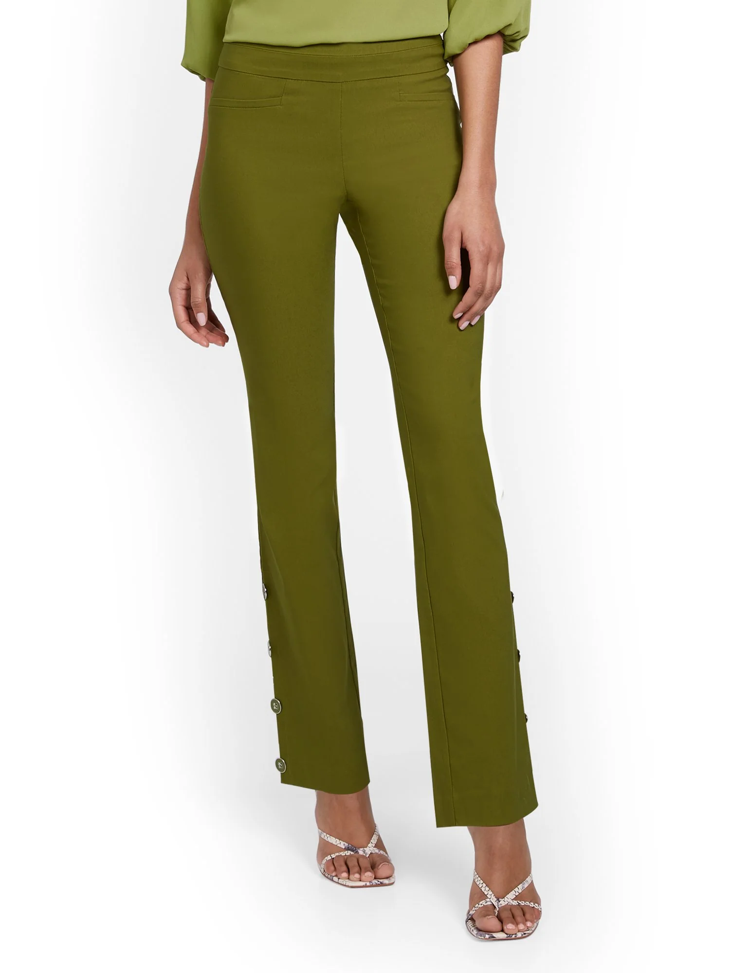Whitney High-Waisted Pull-On Barely Bootcut Pant - Image 6