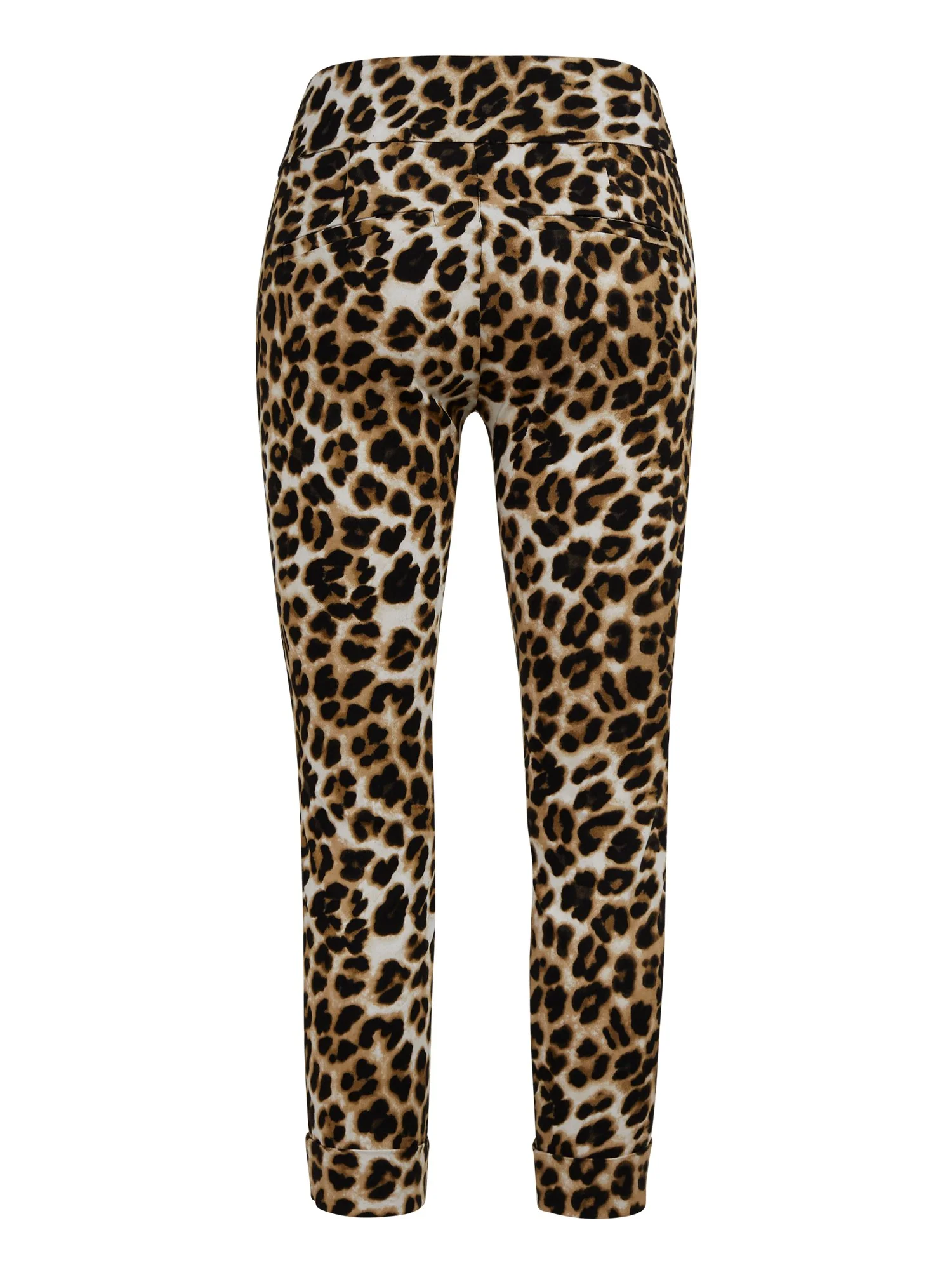 Whitney High-Waisted Pull-On Capri Pant - Leopard Print - Image 3