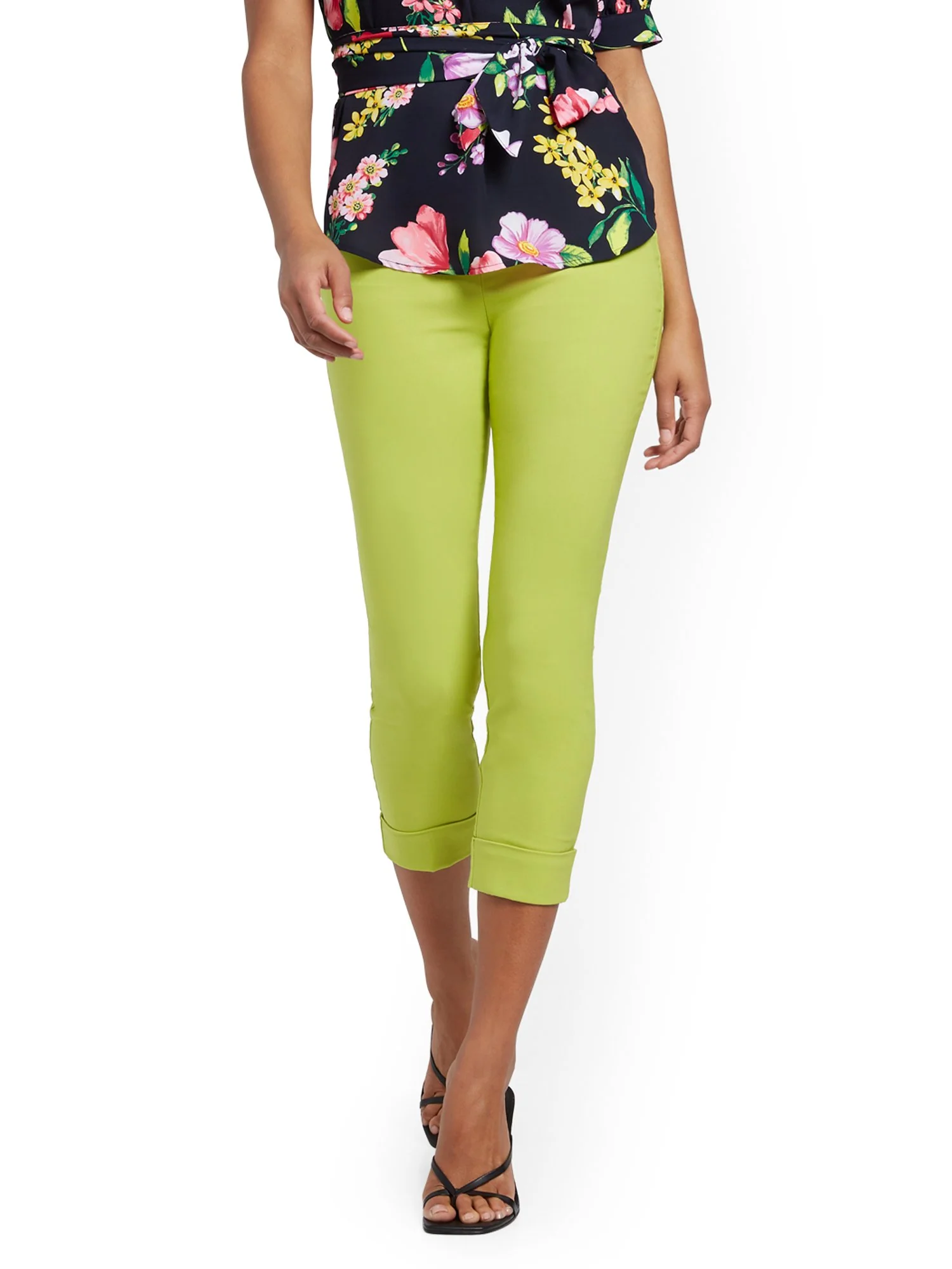 Whitney High-Waisted Pull-On Slim-Leg Capri Pant - Image 14