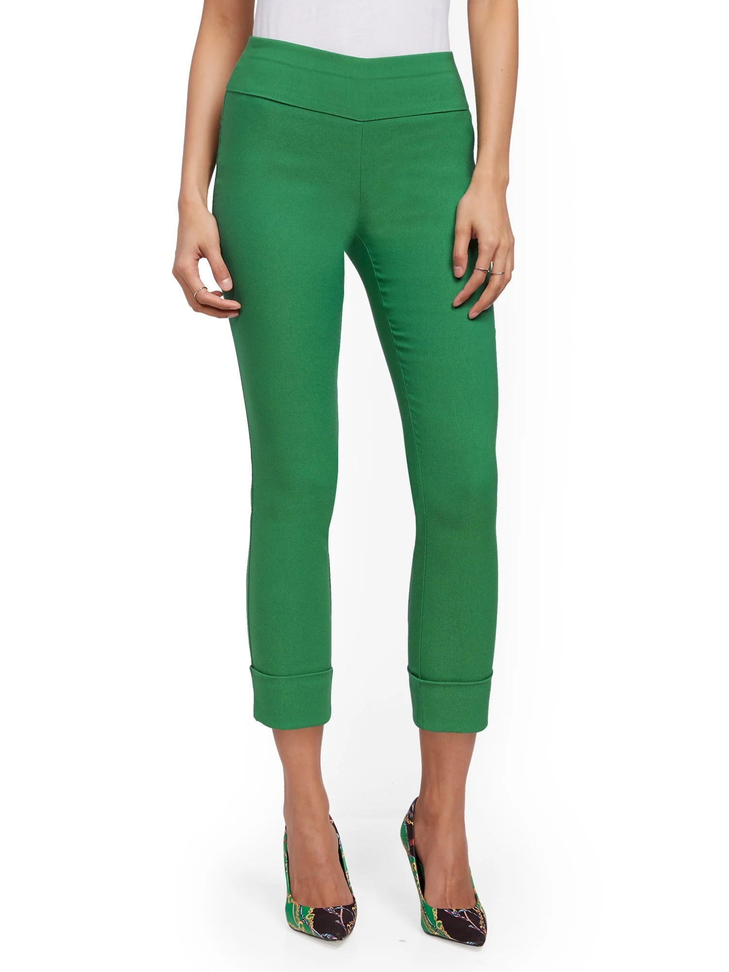 Whitney High-Waisted Pull-On Slim-Leg Capri Pant - Image 27