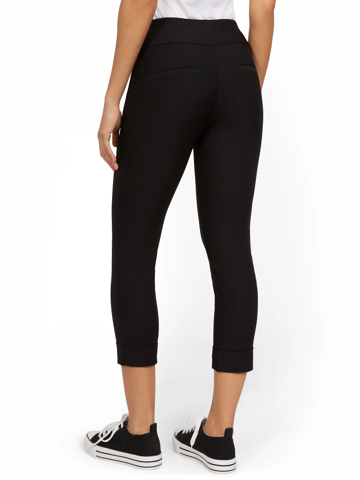 Whitney High-Waisted Pull-On Slim-Leg Capri Pant - Image 3