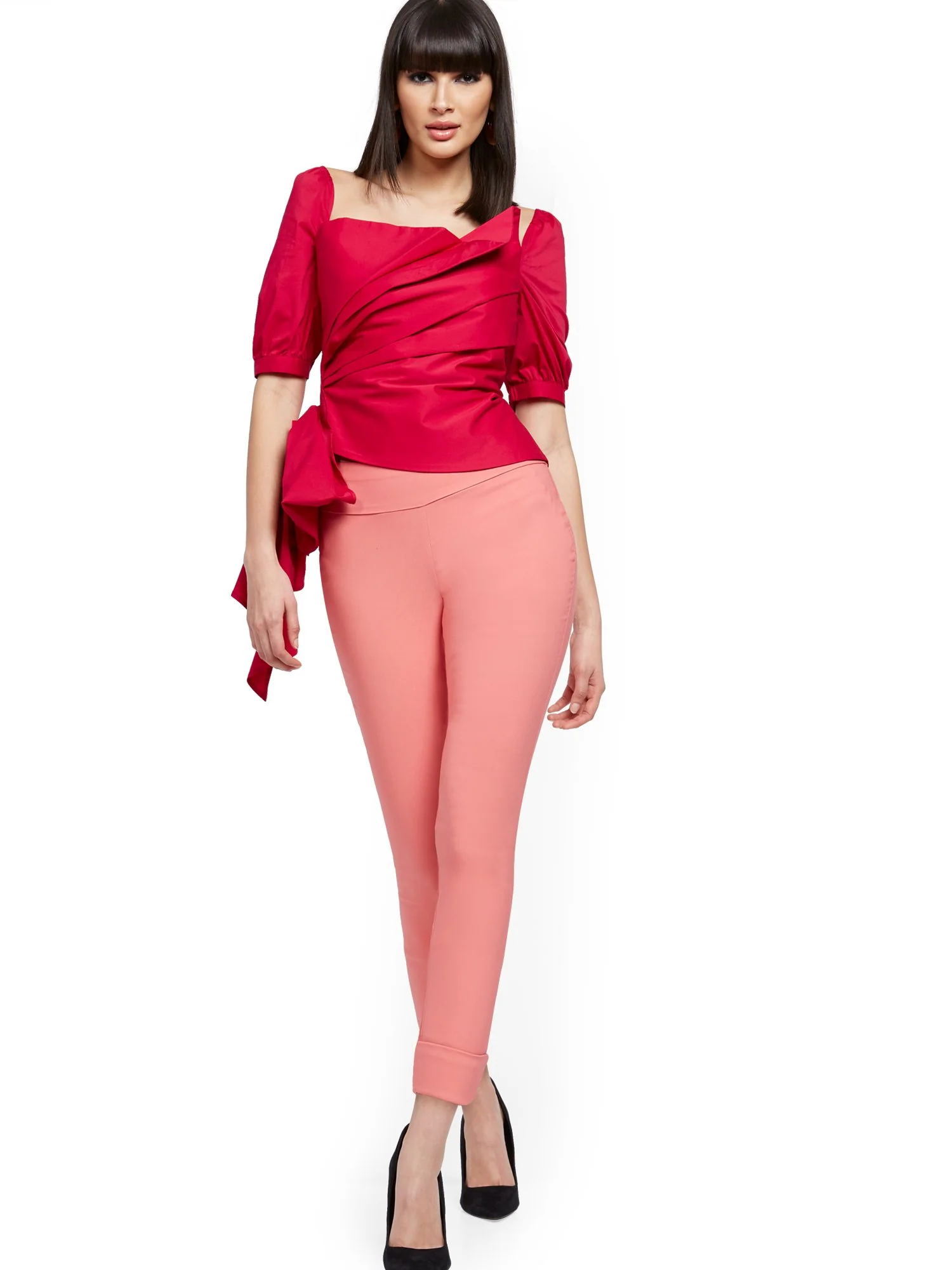 Whitney High-Waisted Pull-On Slim-Leg Capri Pant - Image 30
