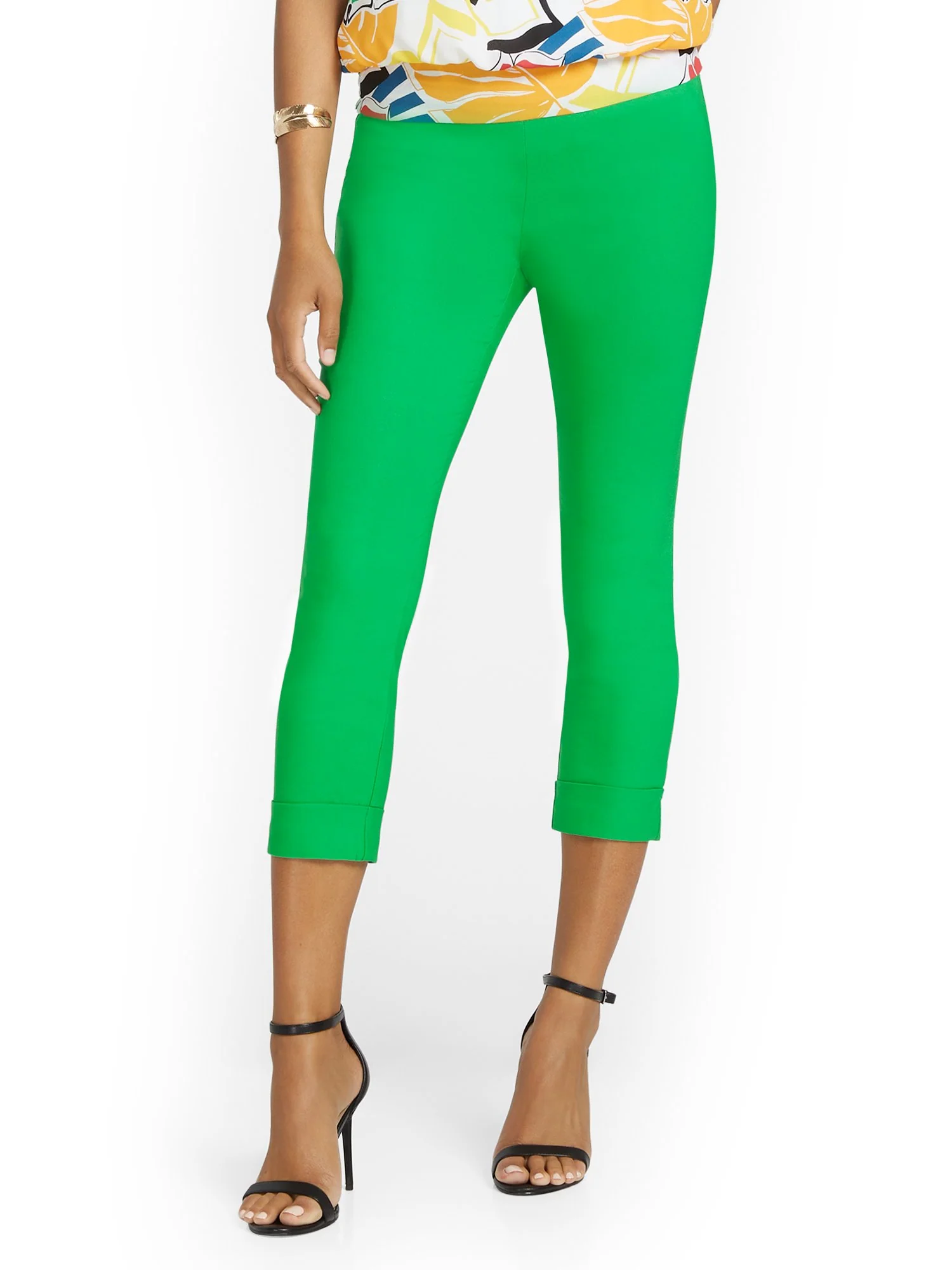 Whitney High-Waisted Pull-On Slim-Leg Capri Pant - Image 36