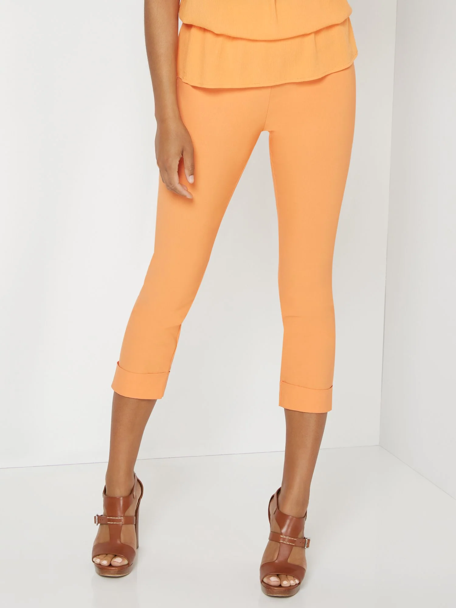 Whitney High-Waisted Pull-On Slim-Leg Capri Pant - Image 49