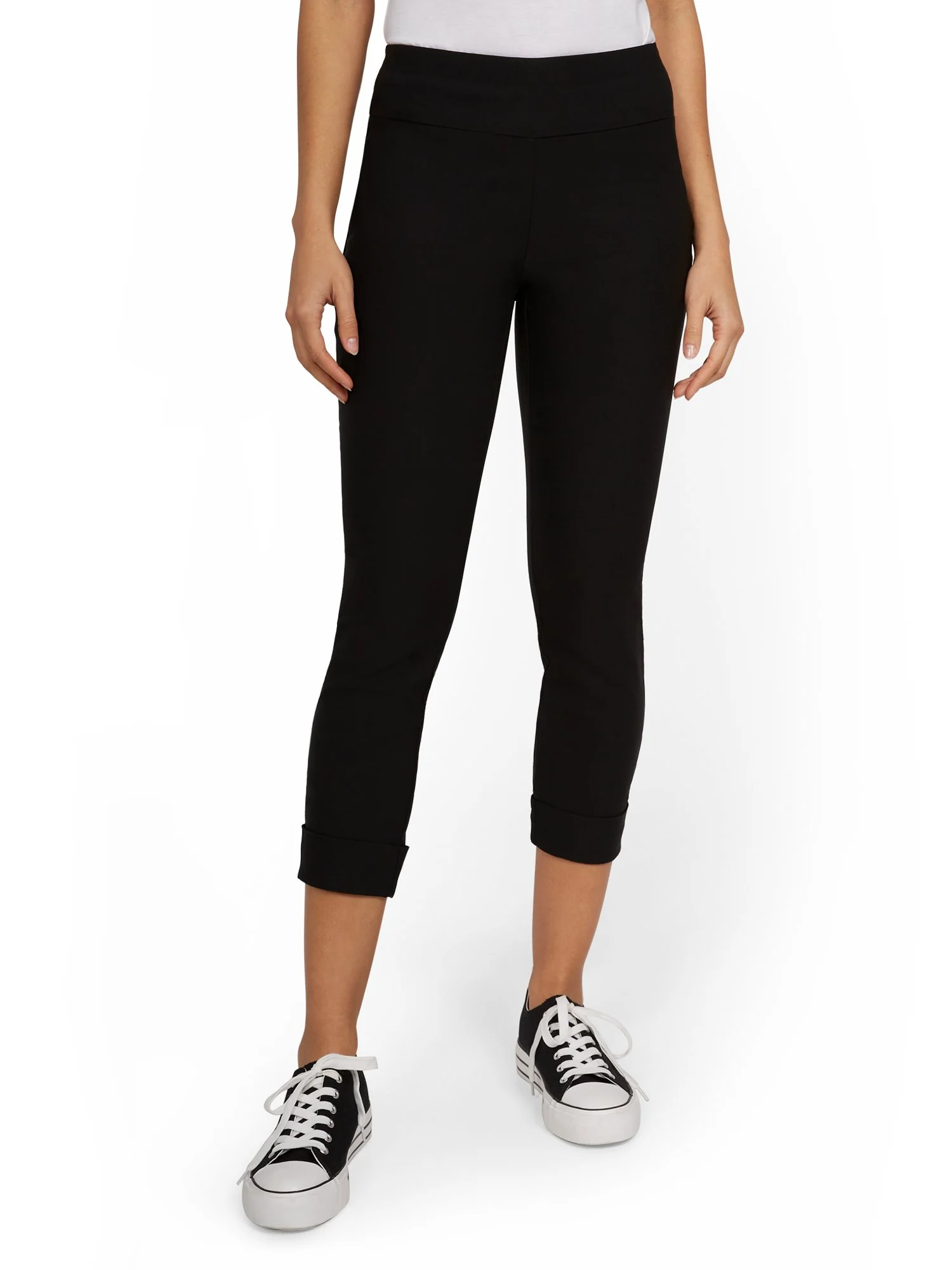 Whitney High-Waisted Pull-On Slim-Leg Capri Pant - Image 5