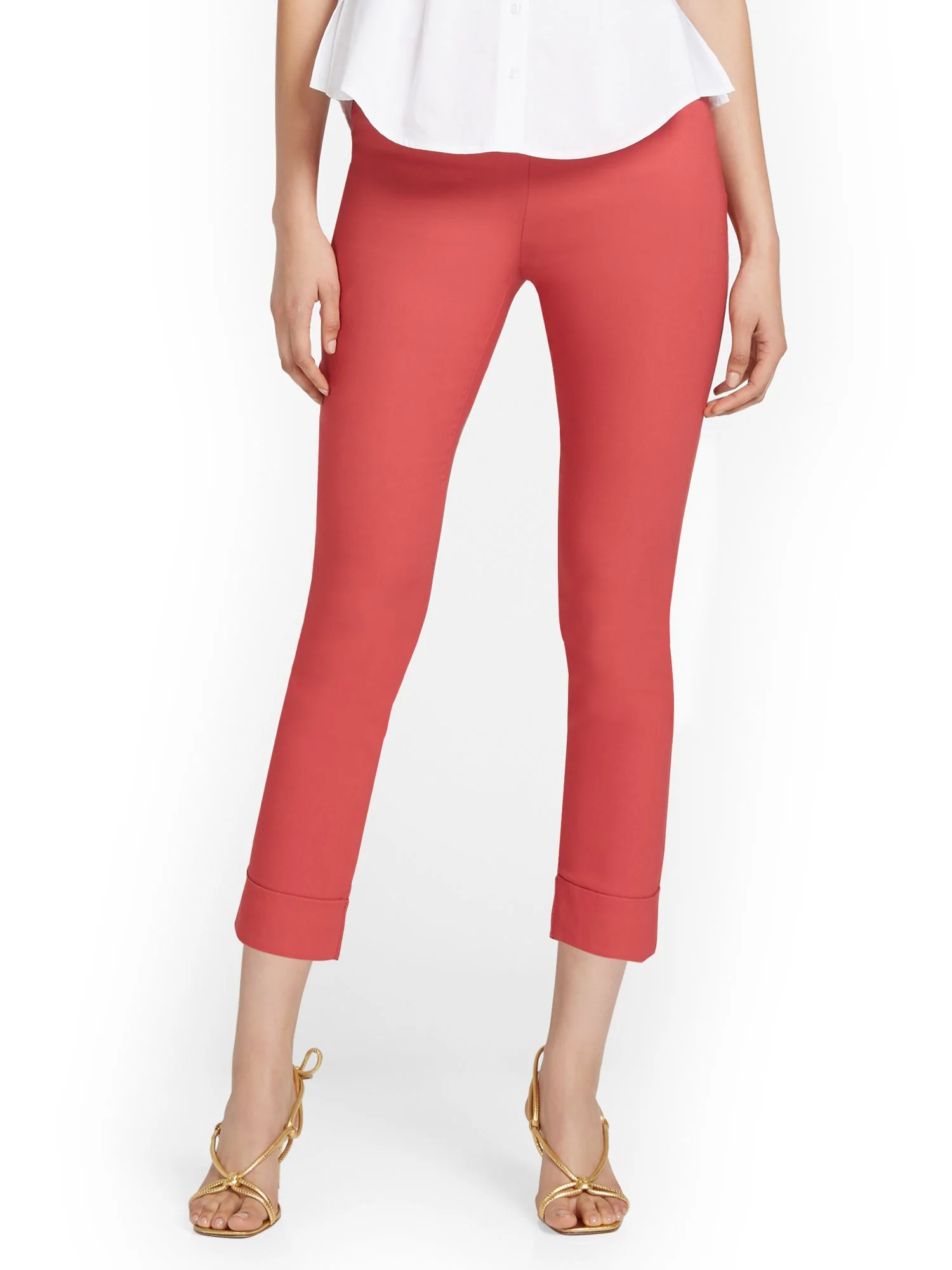 Whitney High-Waisted Pull-On Slim-Leg Capri Pant - Image 53