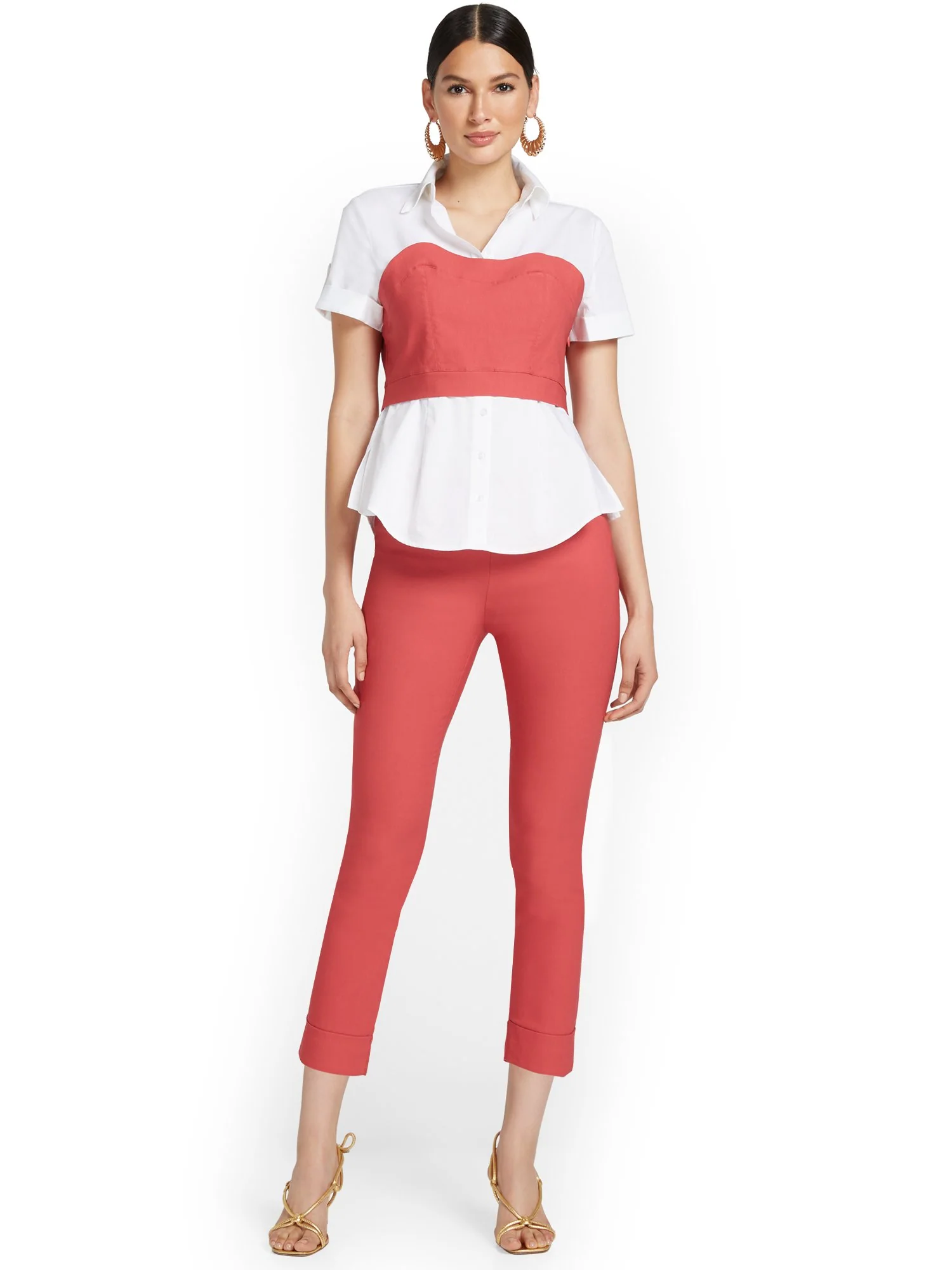 Whitney High-Waisted Pull-On Slim-Leg Capri Pant - Image 54
