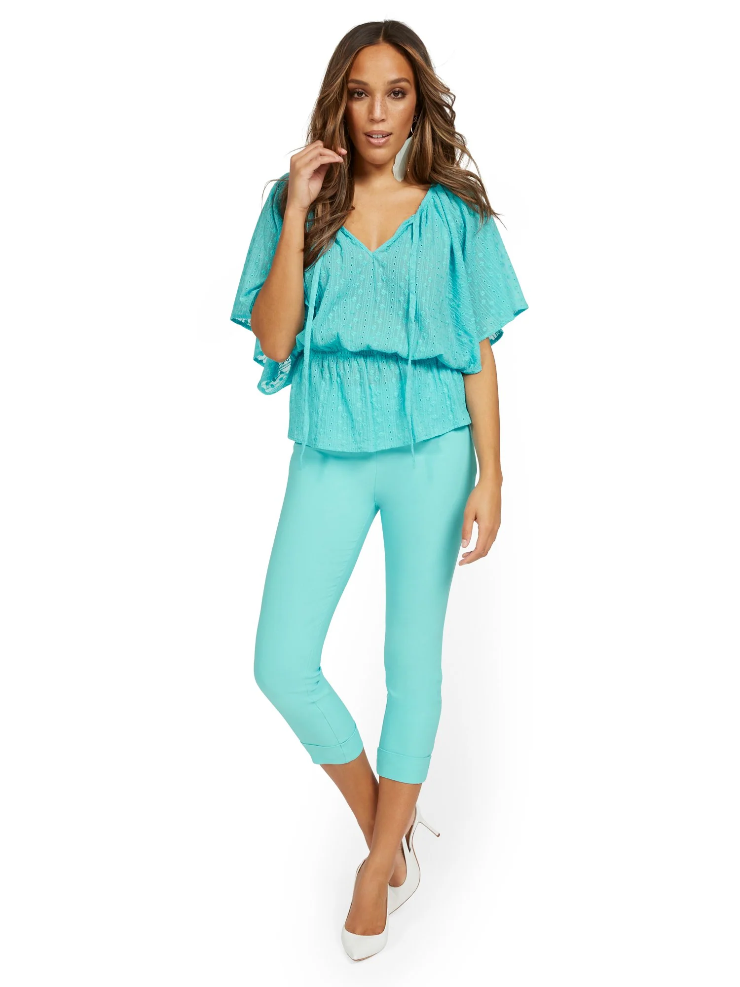 Whitney High-Waisted Pull-On Slim-Leg Capri Pant - Image 62